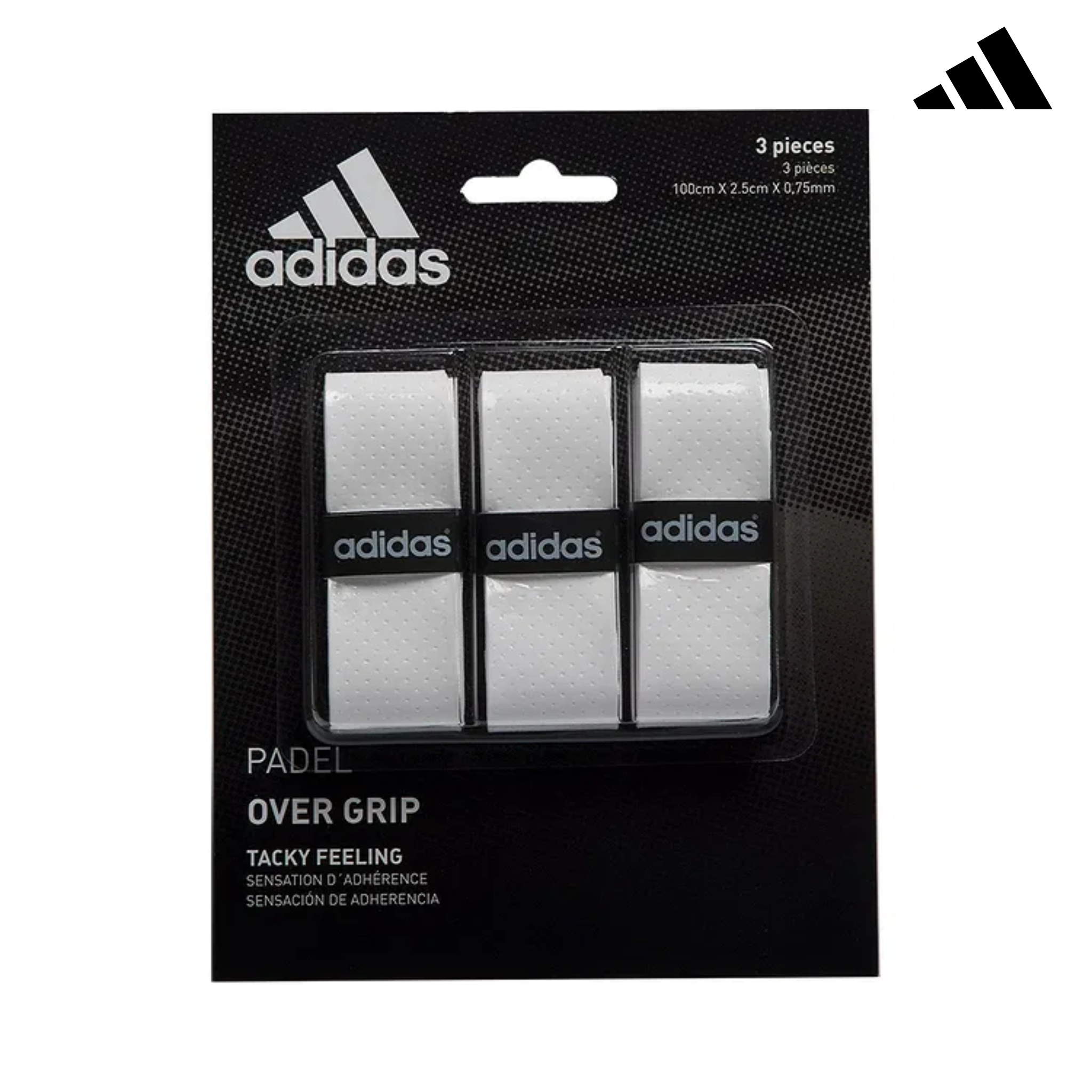 Adidas Overgrips White 3pc