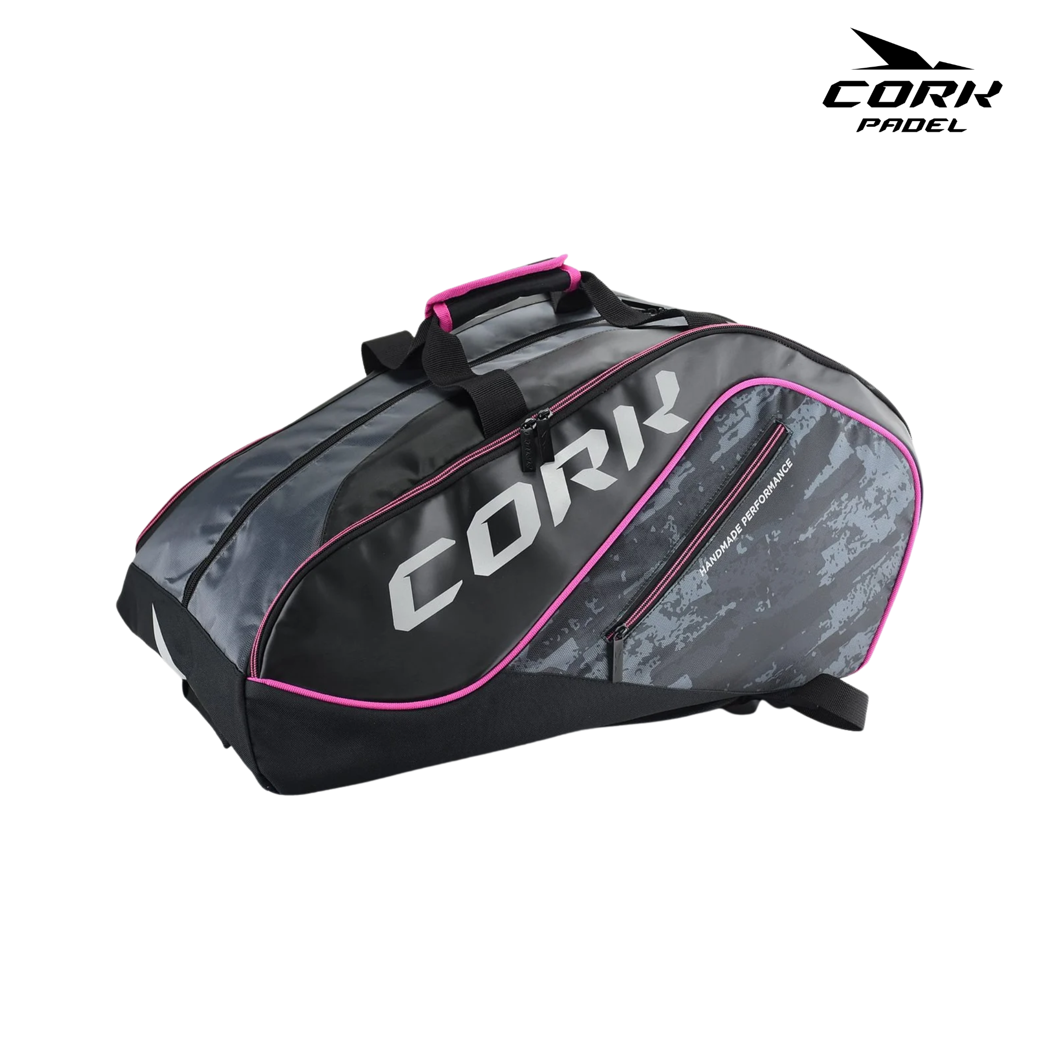 Cork Nylon Thermo Black/Pink Padel Racketbag