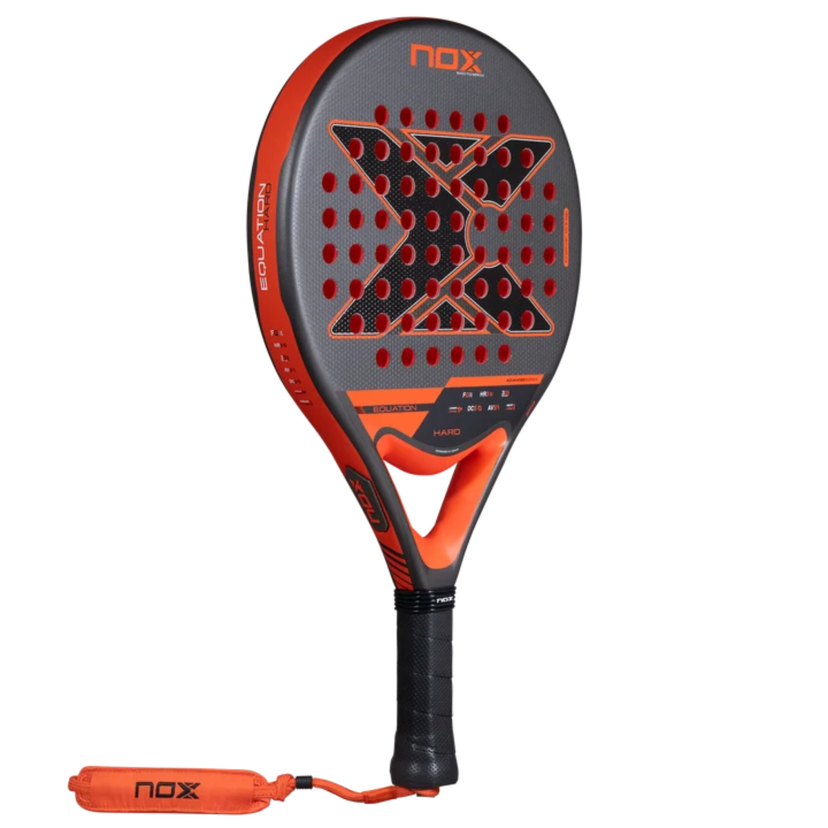 Back view of the NOX Equation HARD Advanced 2027 padel racket.
