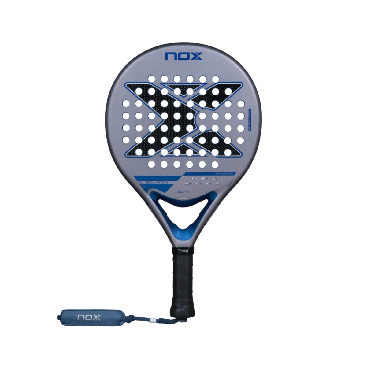 Front view of the NOX Equation SOFT Advanced 2027 padel racket.