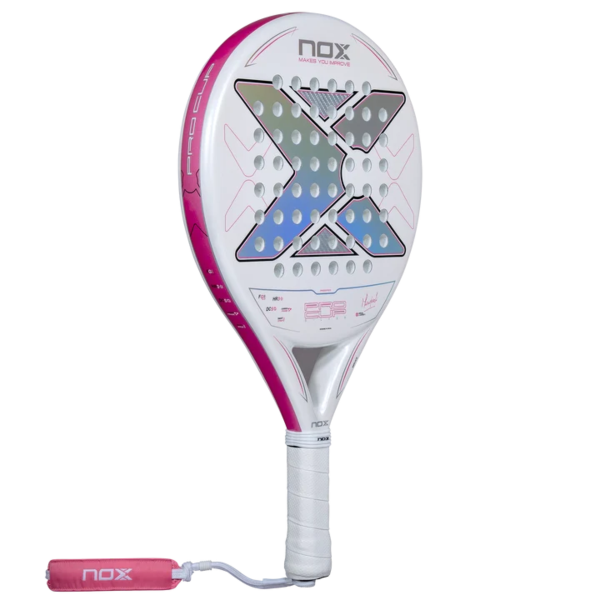Back view of the NOX ML10 Pro Cup Silver by Miguel Lamperti 2027 padel racket.