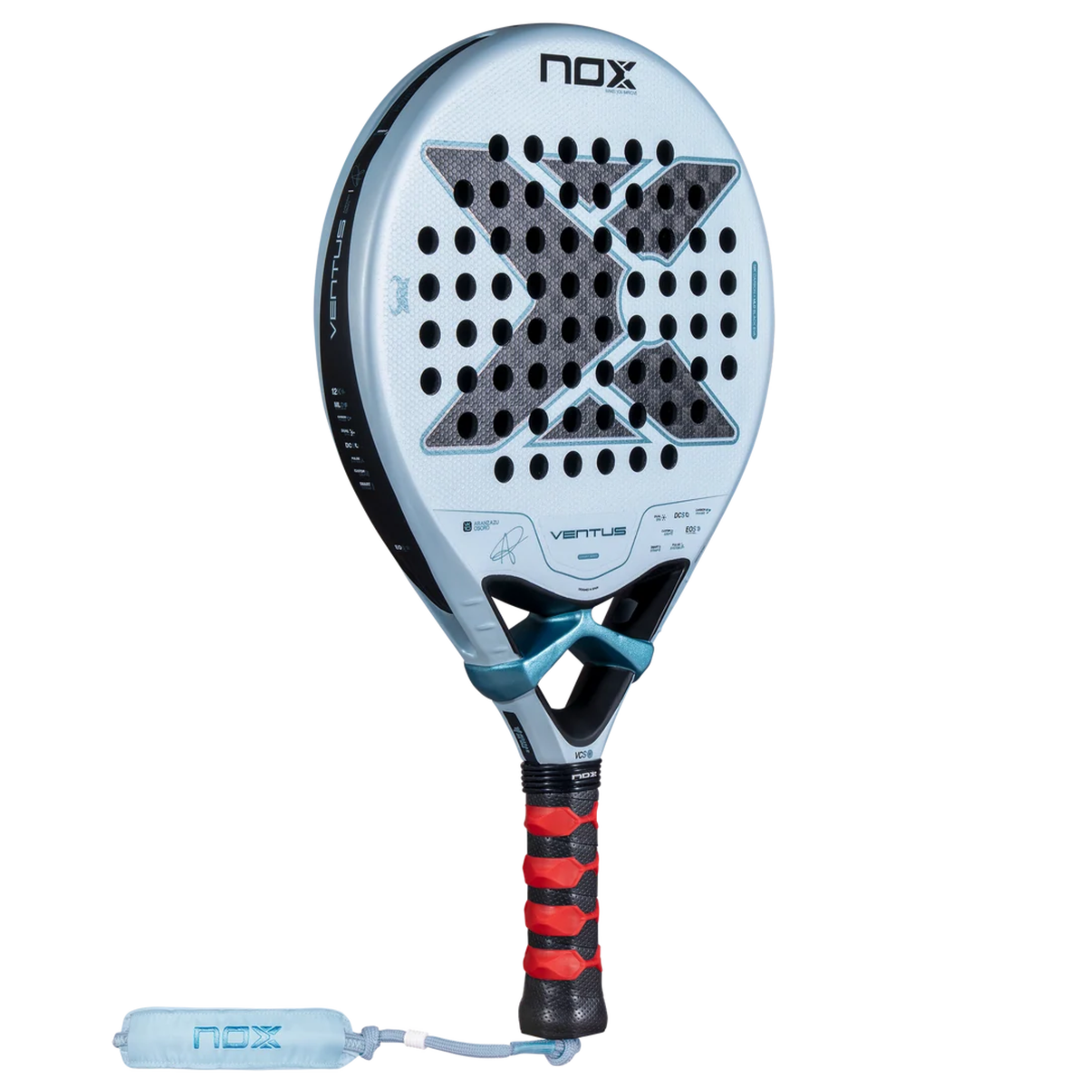 Back view of the NOX Ventus Control 12K Aranzazu Osoro 2027 padel racket.