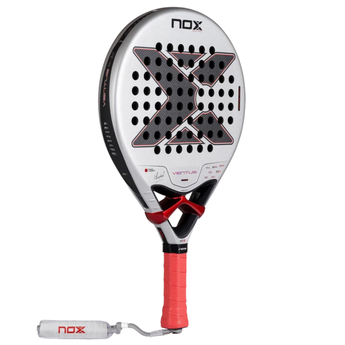 Back view of the NOX Ventus Control 3K by Miguel Lamperti 2027 padel racket.