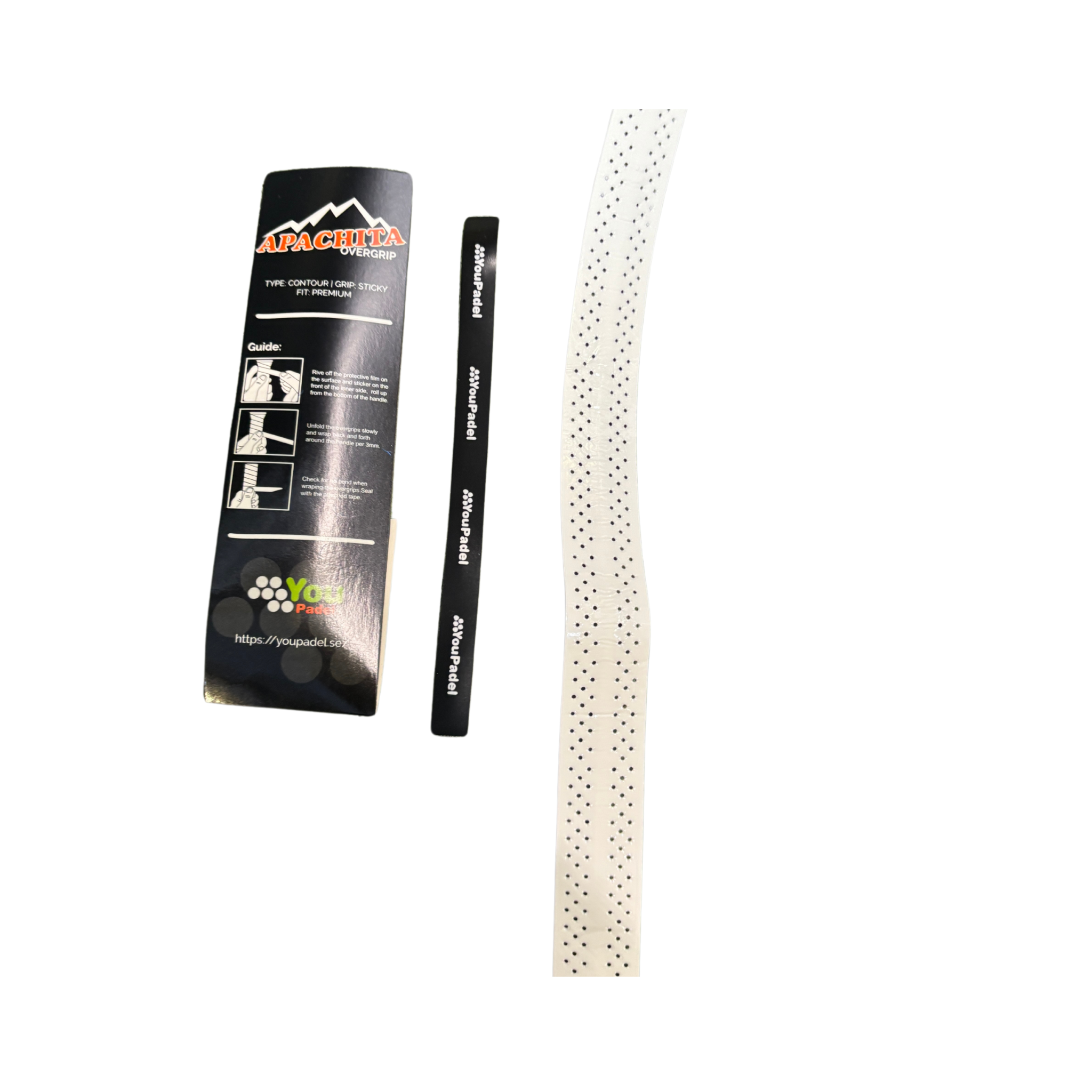 You Padel Apachita Snake Grip White (perforated) | Padel Grips
