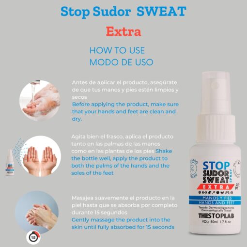 Stop sweat extra on hands and feet (Spray)