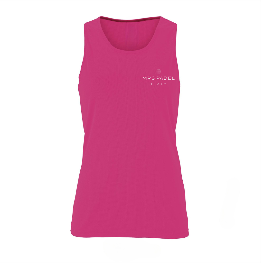 Mrs padel padel singlet neon pink