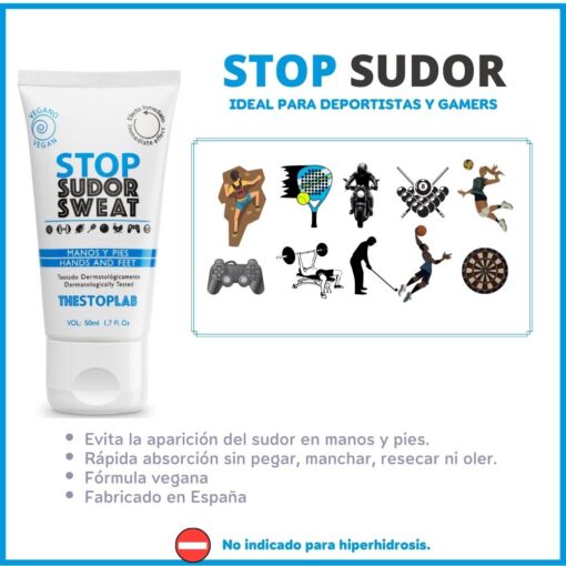 Stop sweat on hands and feet