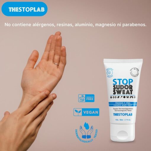 Stop sweat on hands and feet