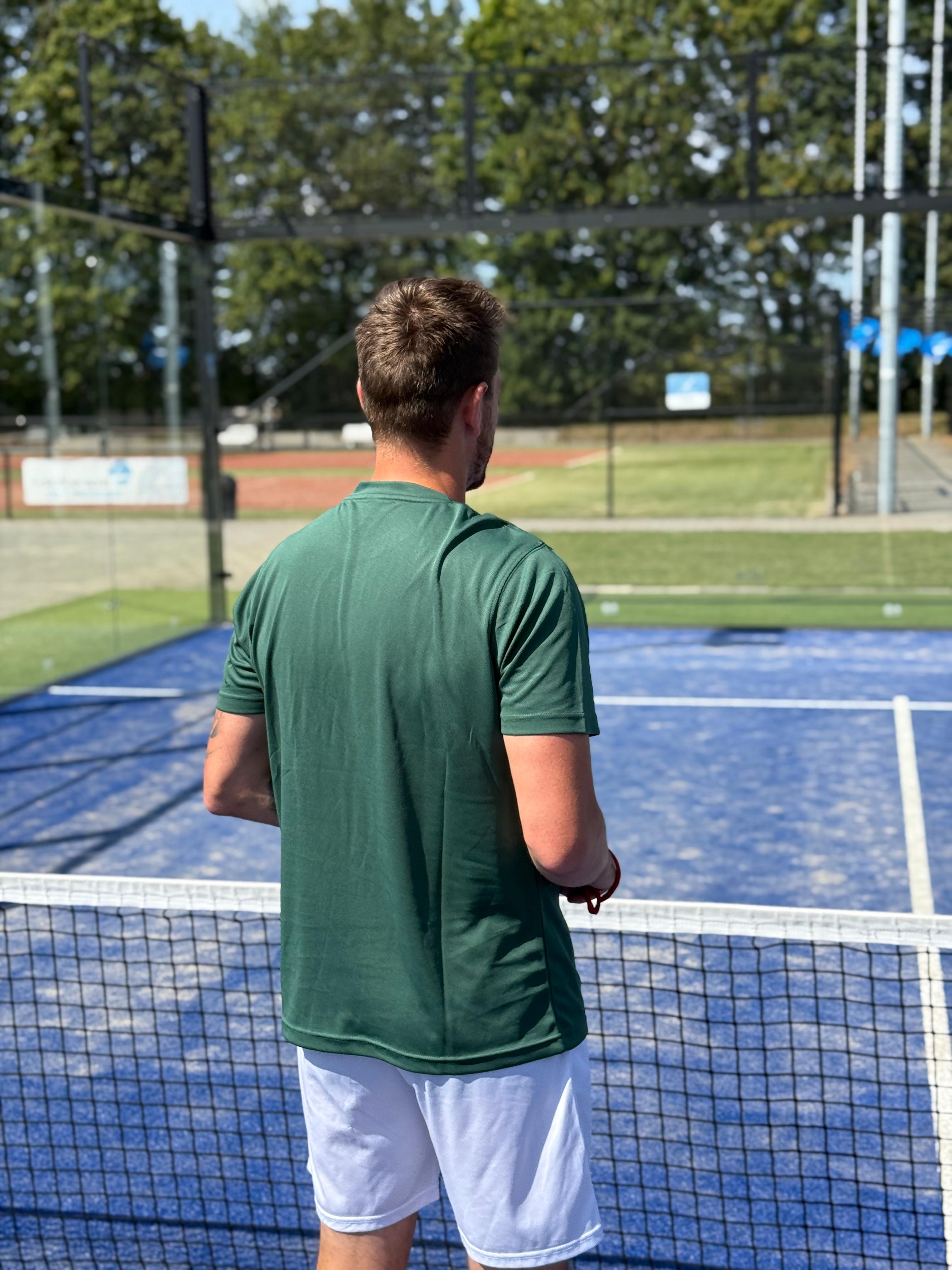Mr padel parma padel shirt dark green