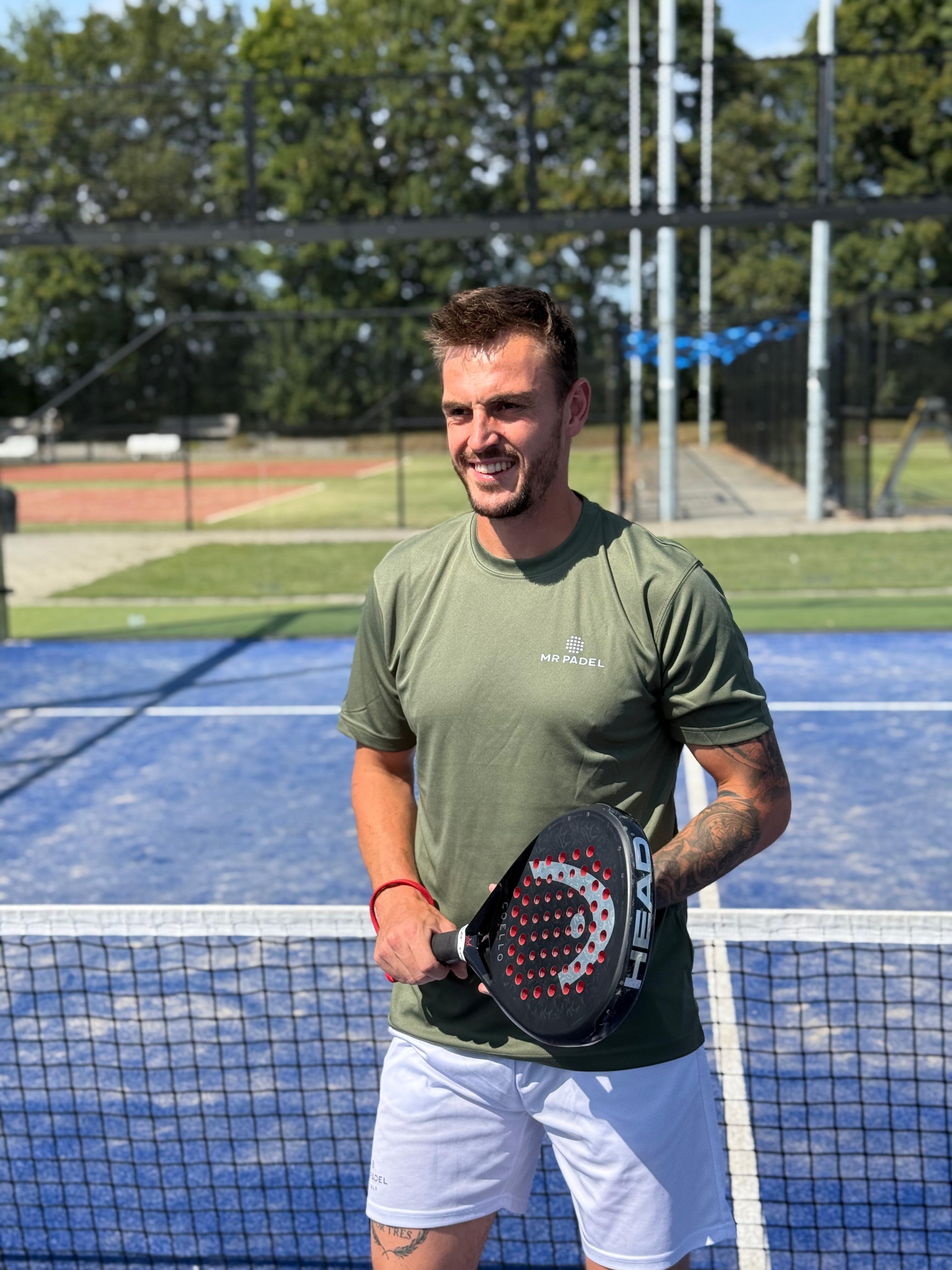 Mr padel parma padel shirt olive green