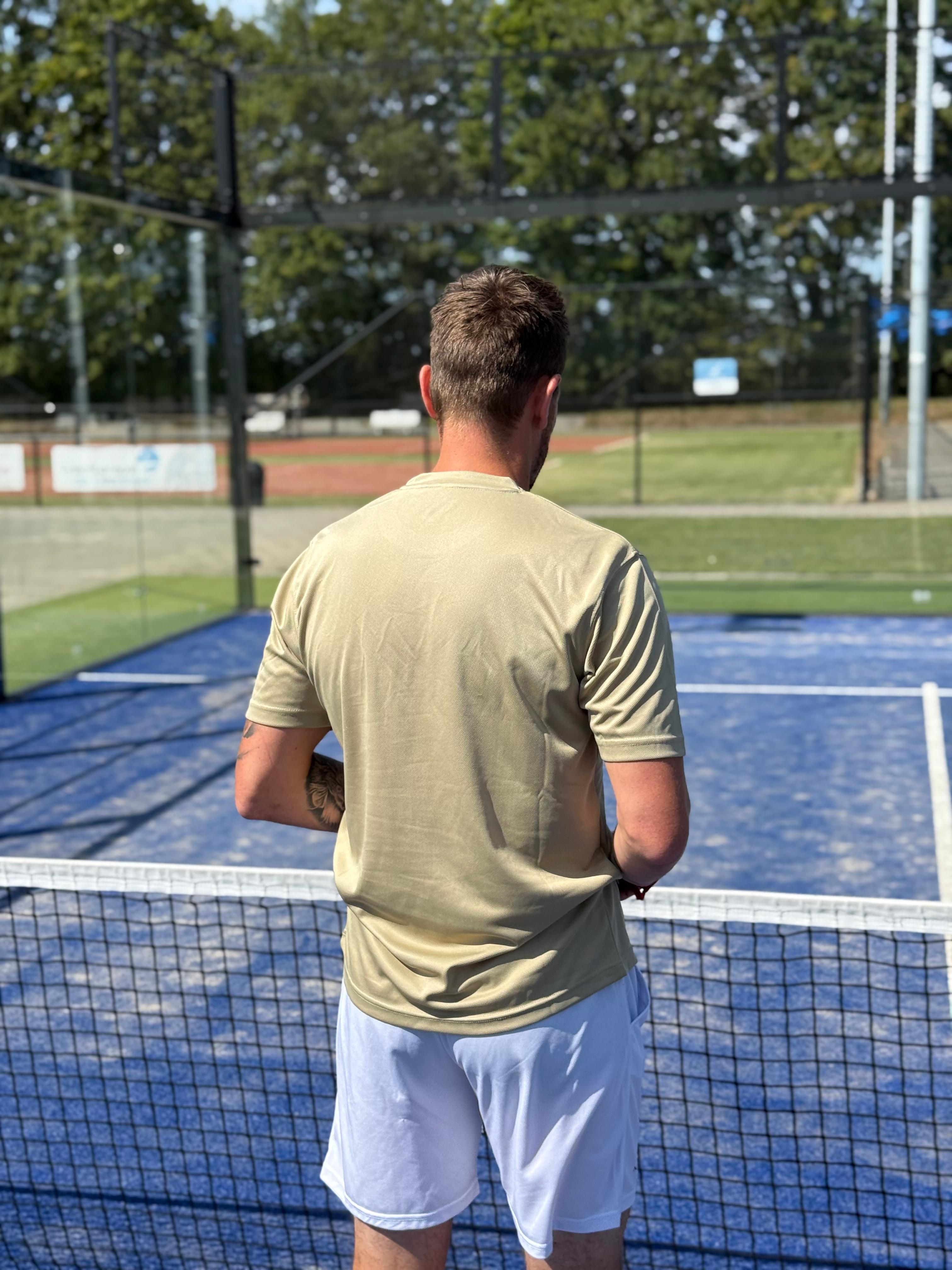 Mr padel parma padel shirt beige