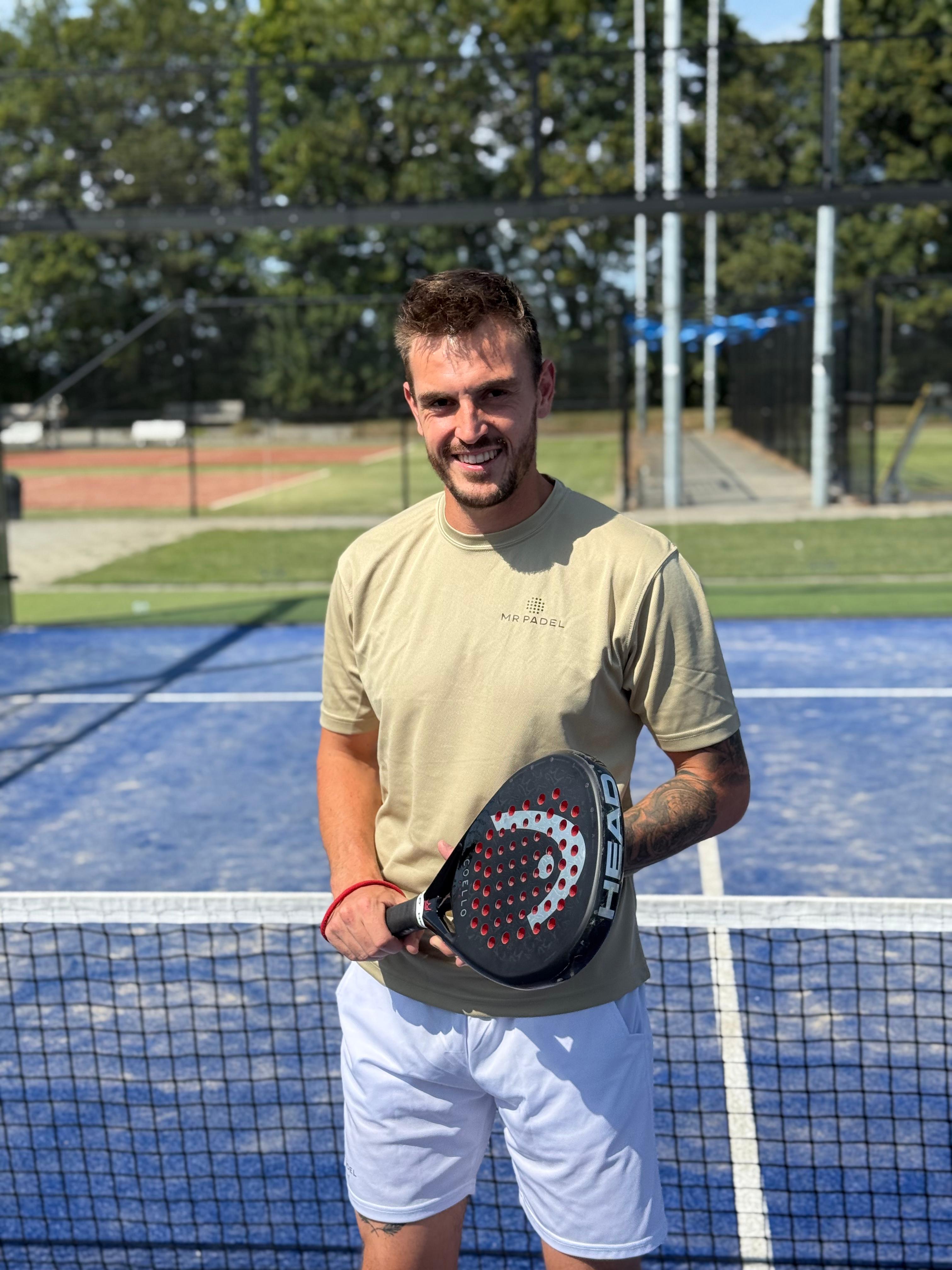 Mr padel parma padel shirt beige