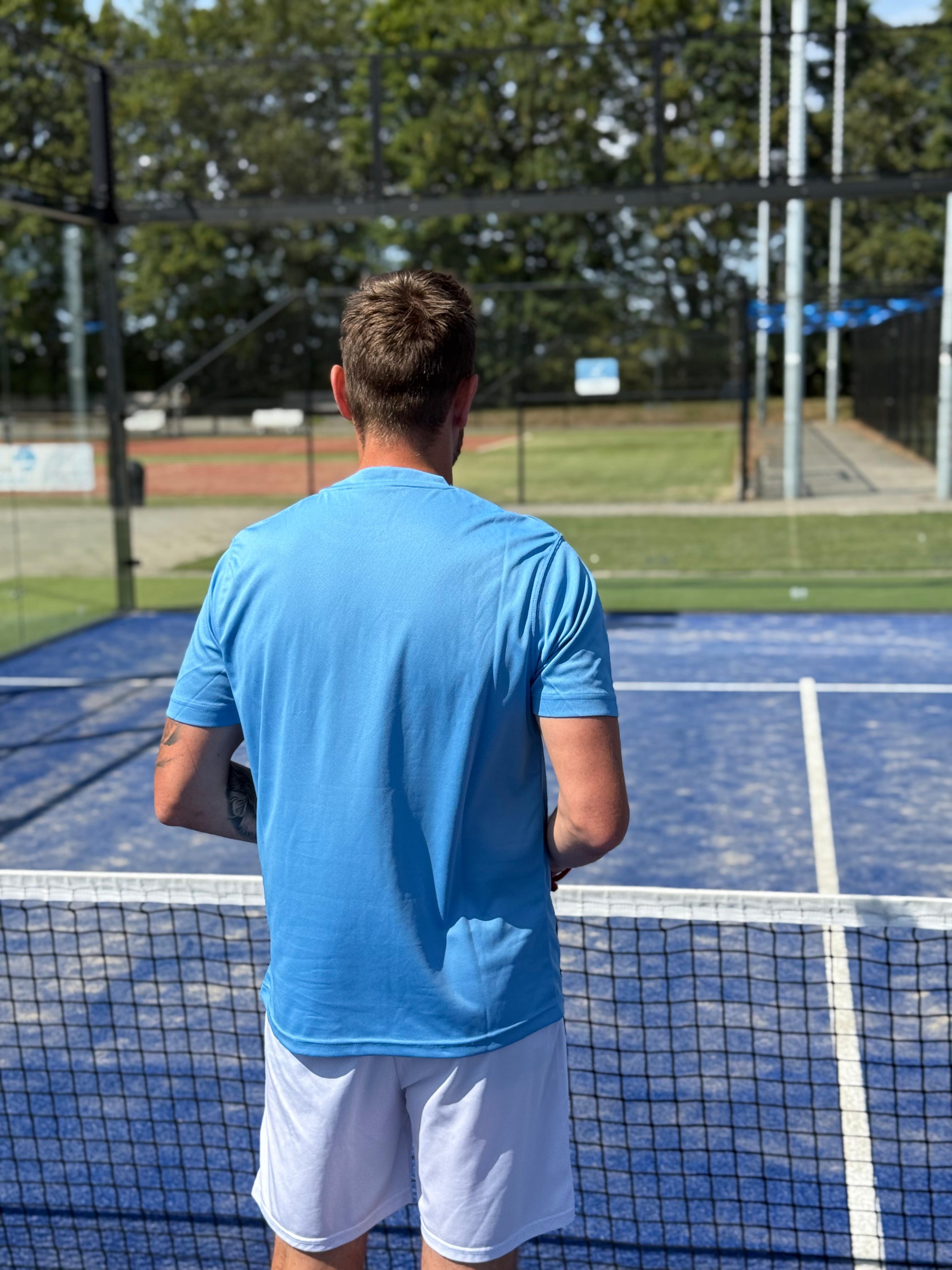 Mr padel parma padel shirt sky blue