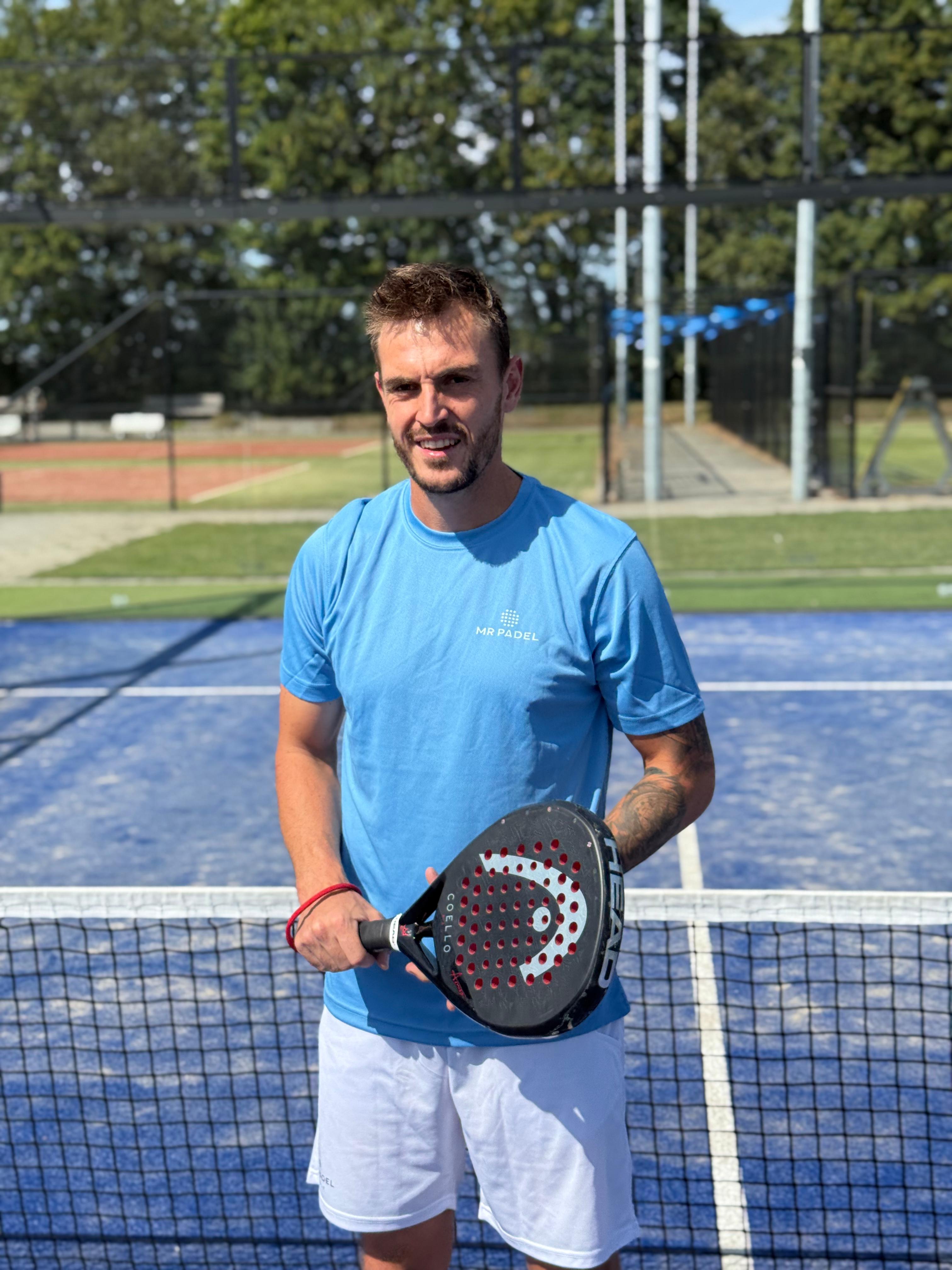 Mr padel parma padel shirt sky blue