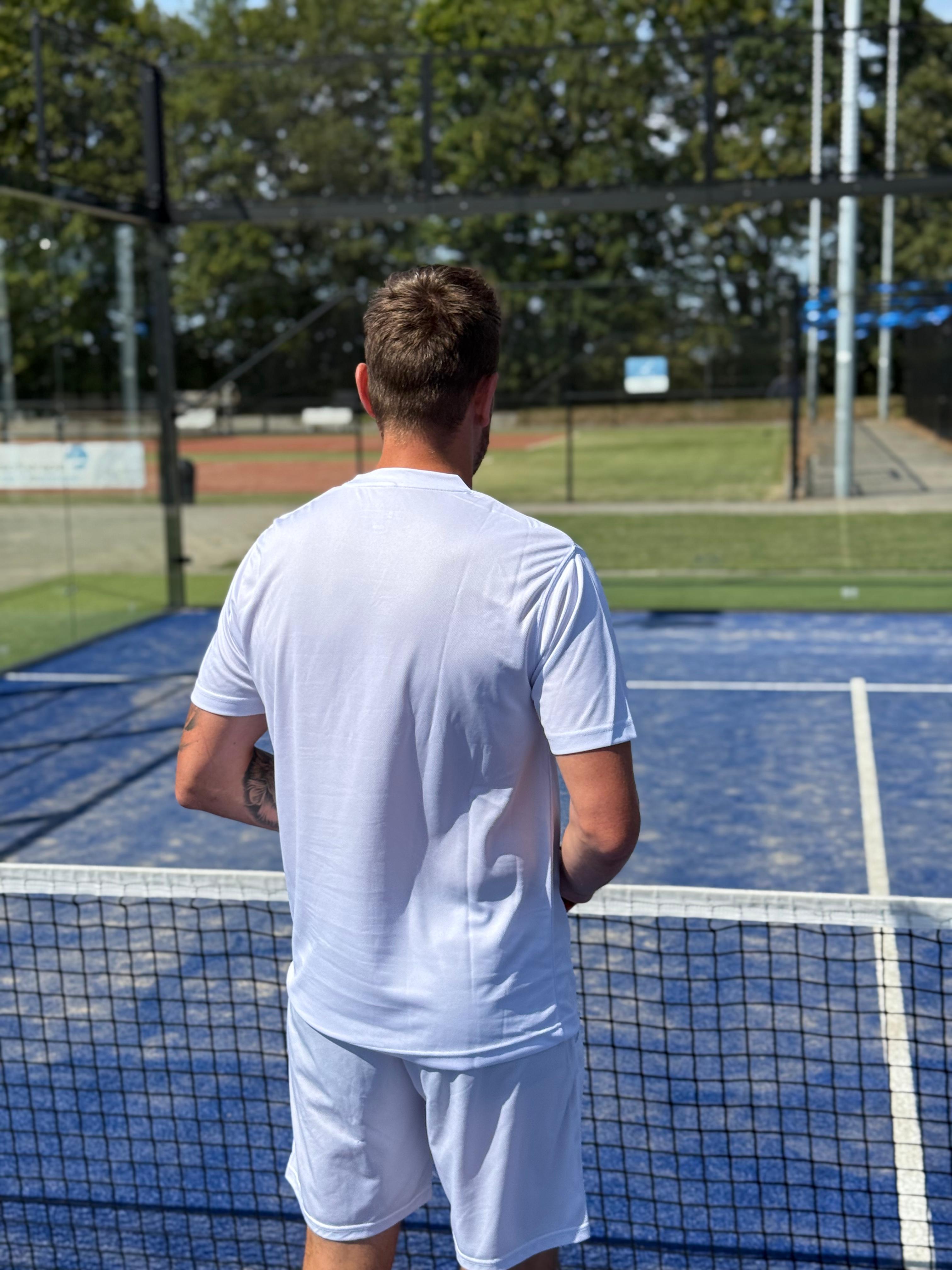 Mr padel parma padel shirt white