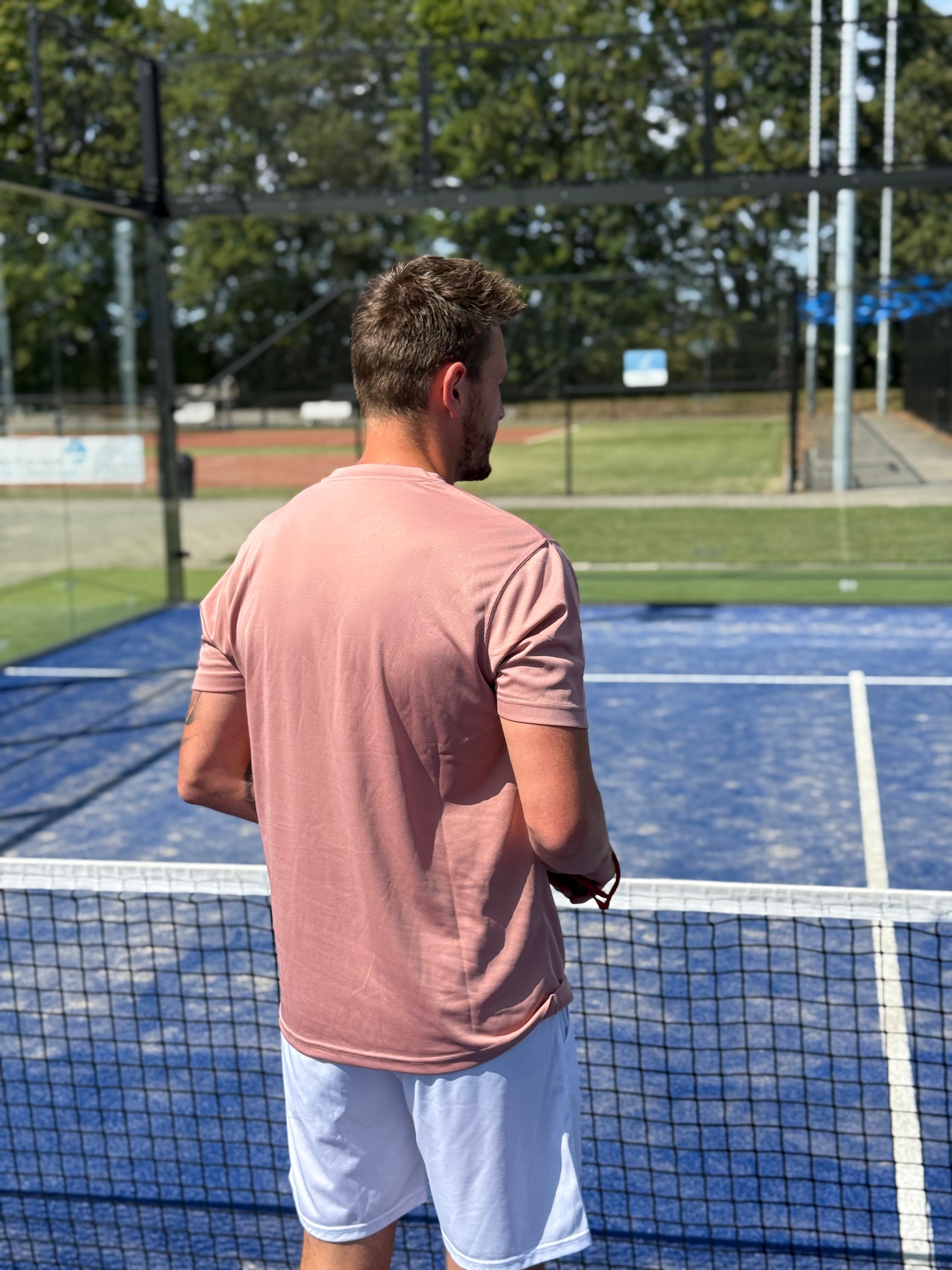 Mr padel parma padel shirt old pink