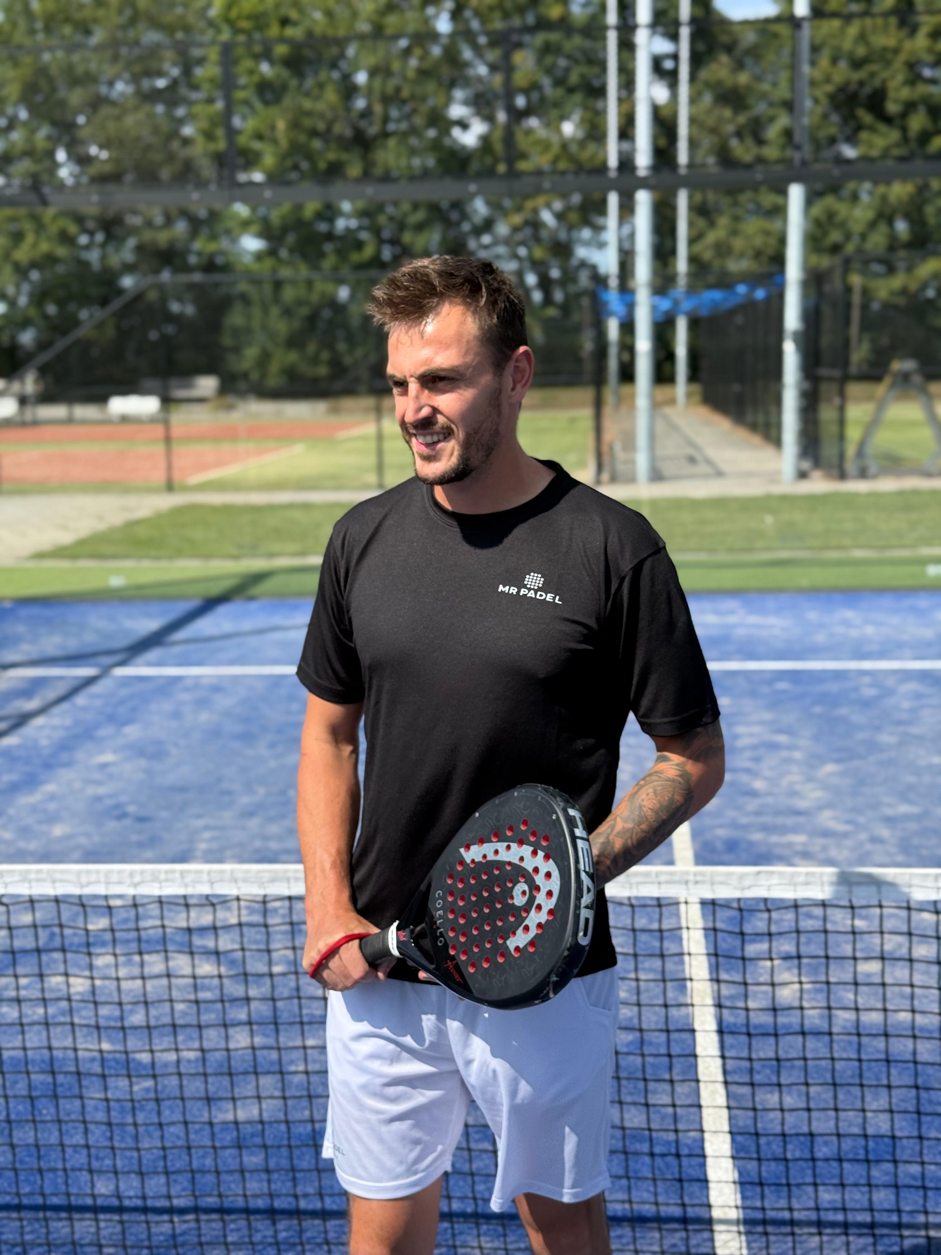 Mr padel parma padel shirt black