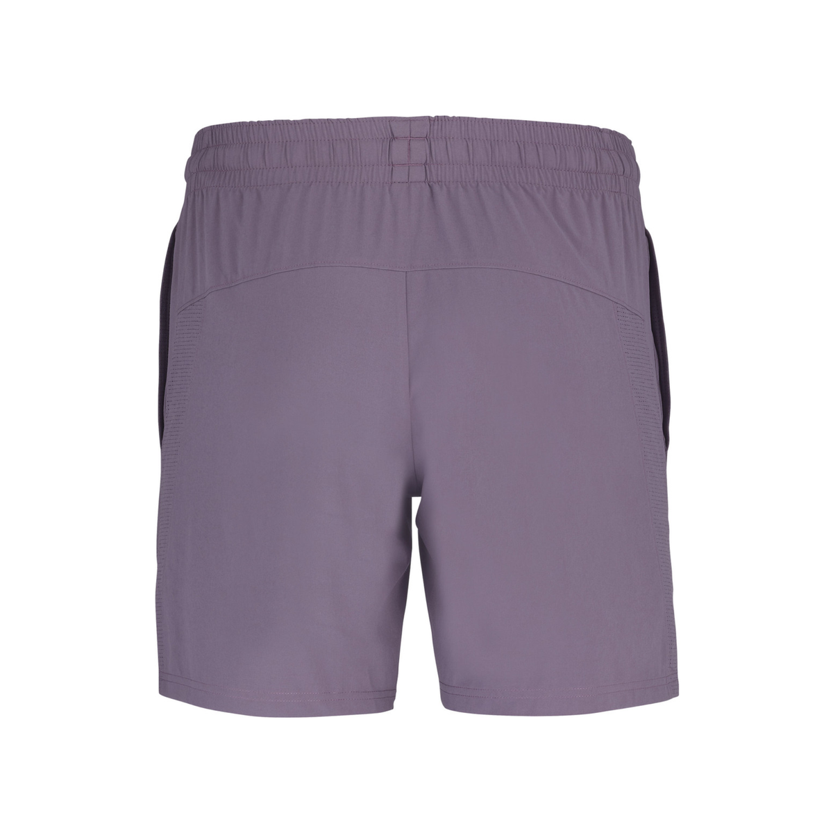 Back view of the Babolat Juan Lebrón Short Purple 2027, showing the plain purple design, elastic waistband and clean athletic fit.