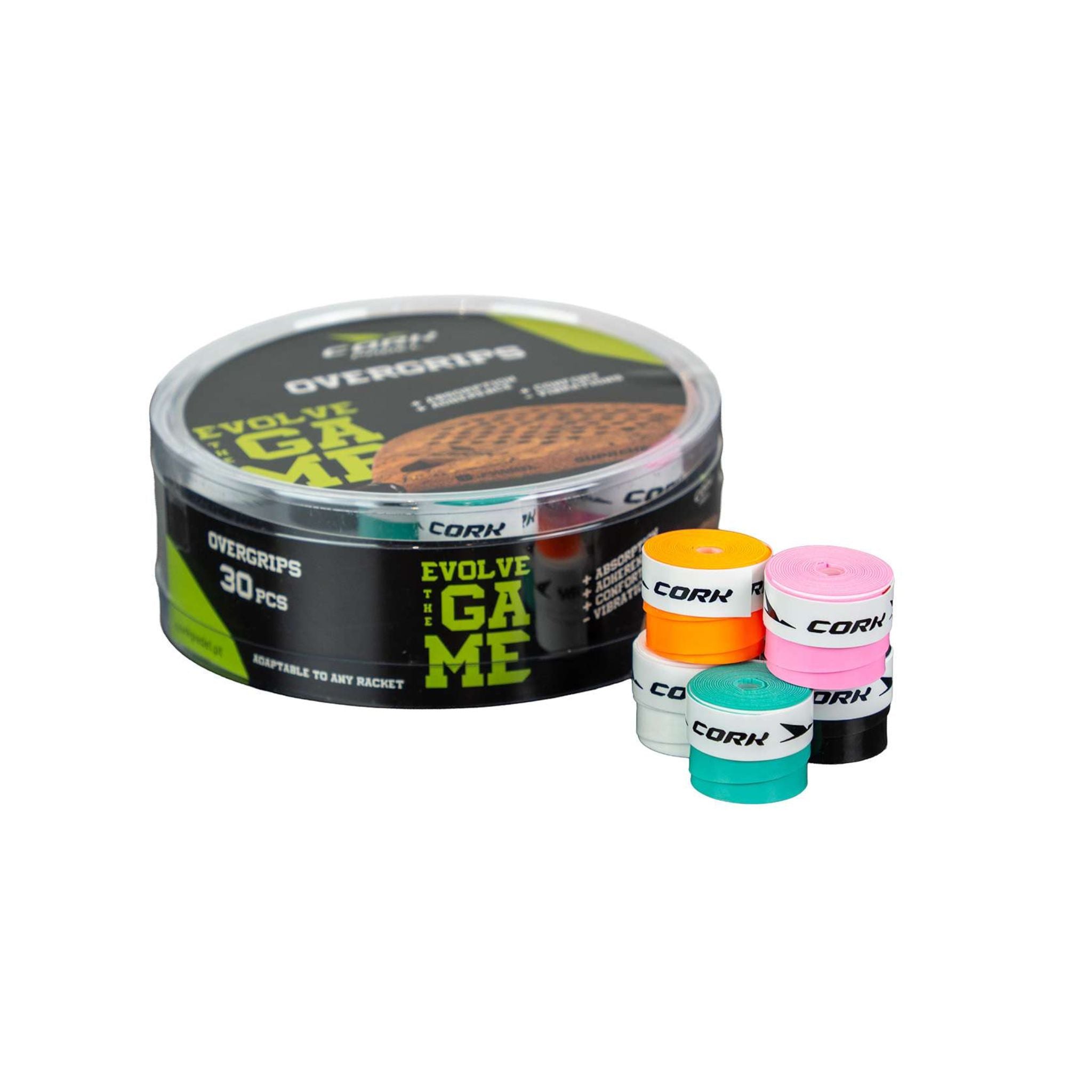 Cork Overgrips 30 pcs – Mixed Colors