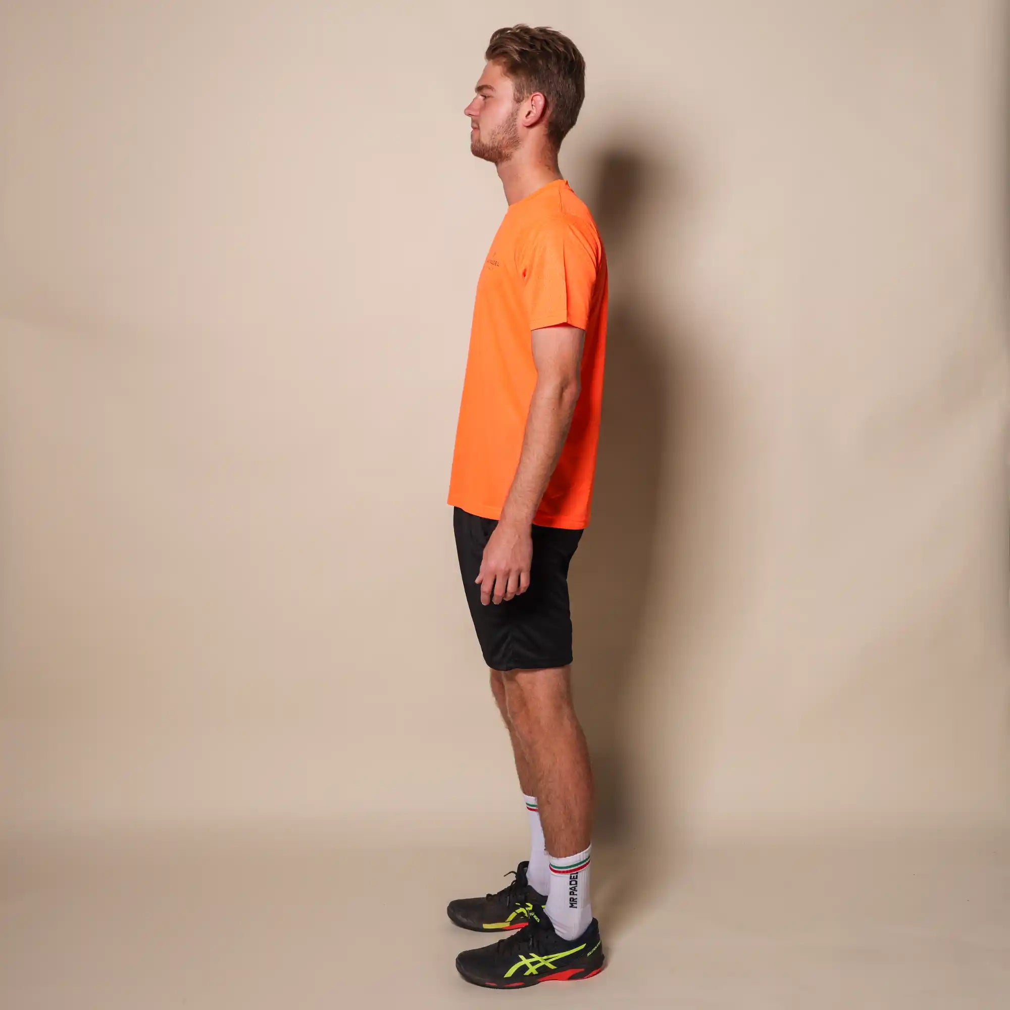 Mr padel padelshirt regular fit neon orange