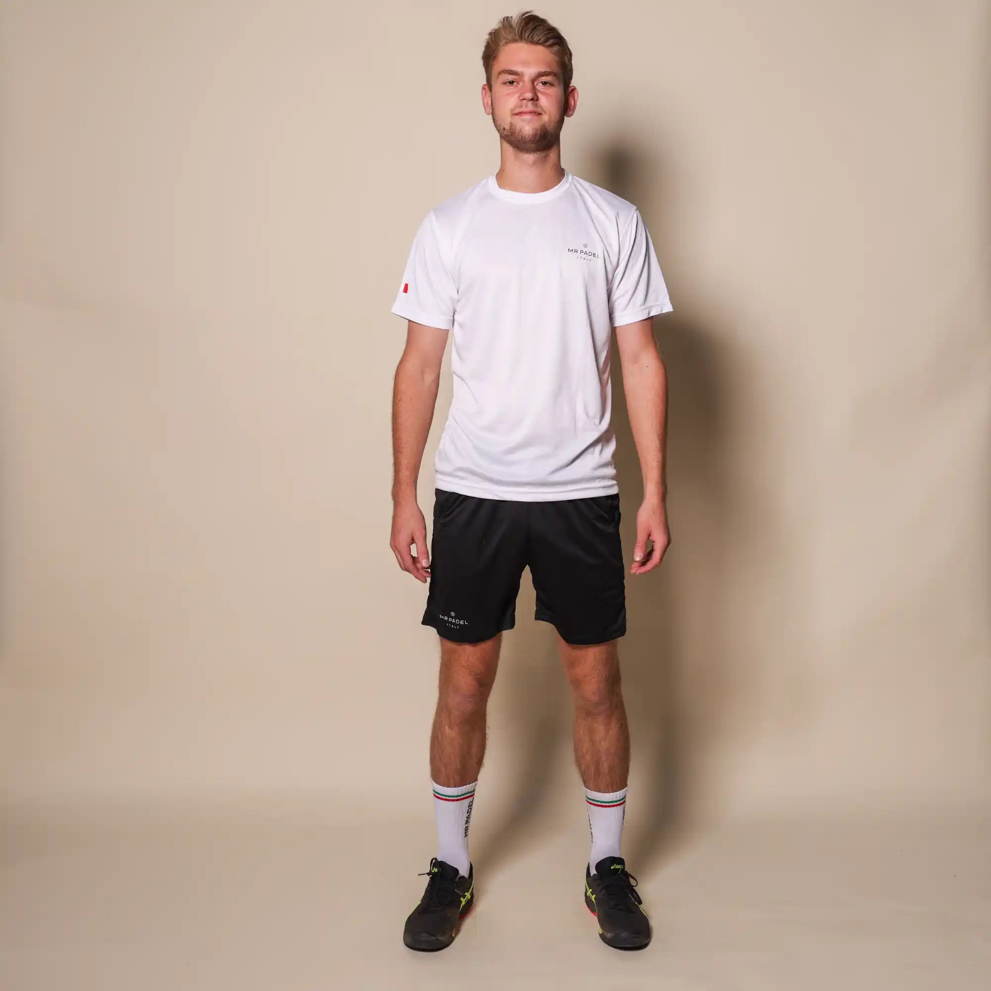 Mr padel padel shirt slim fit white