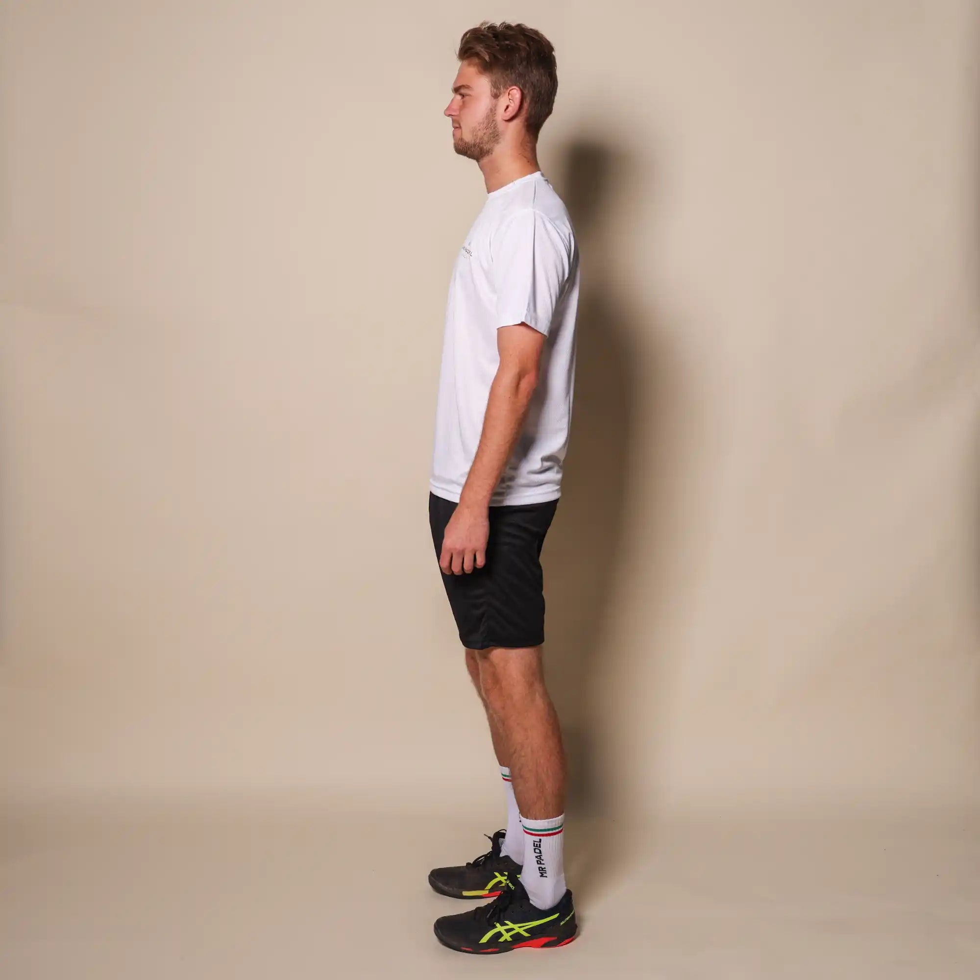 Mr padel padel shirt slim fit white