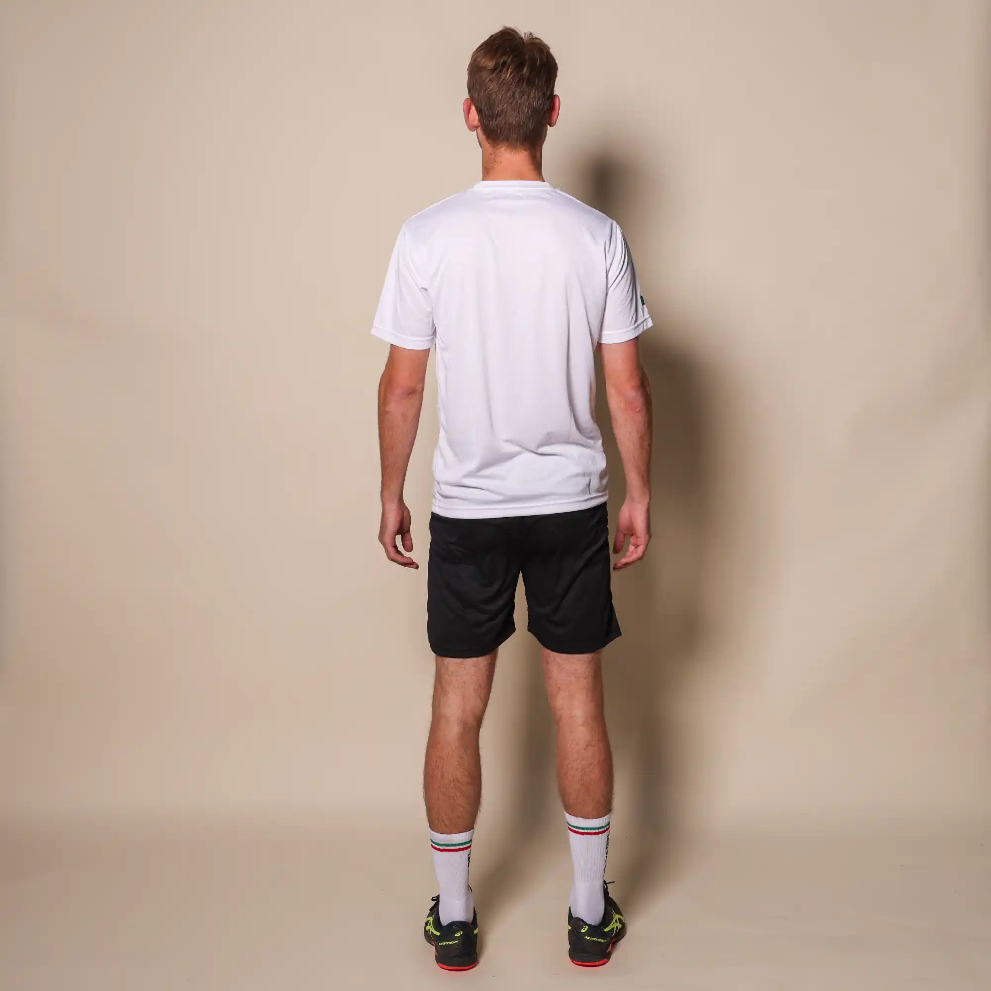Mr padel padel shirt slim fit white