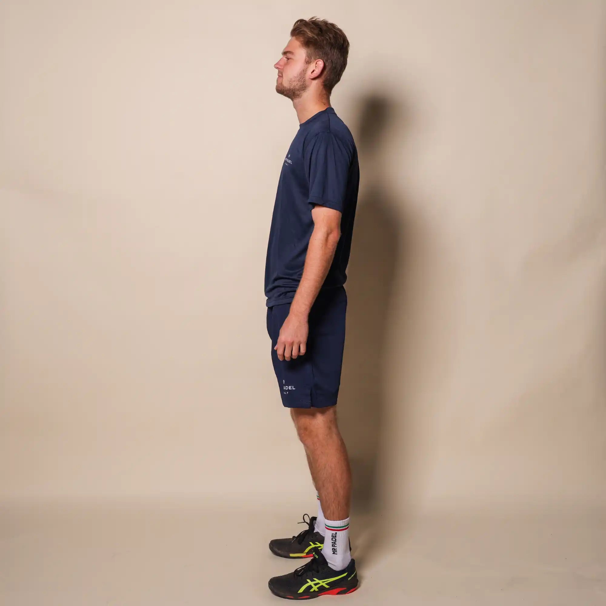 Mr padel padel shirt slim fit navy blue