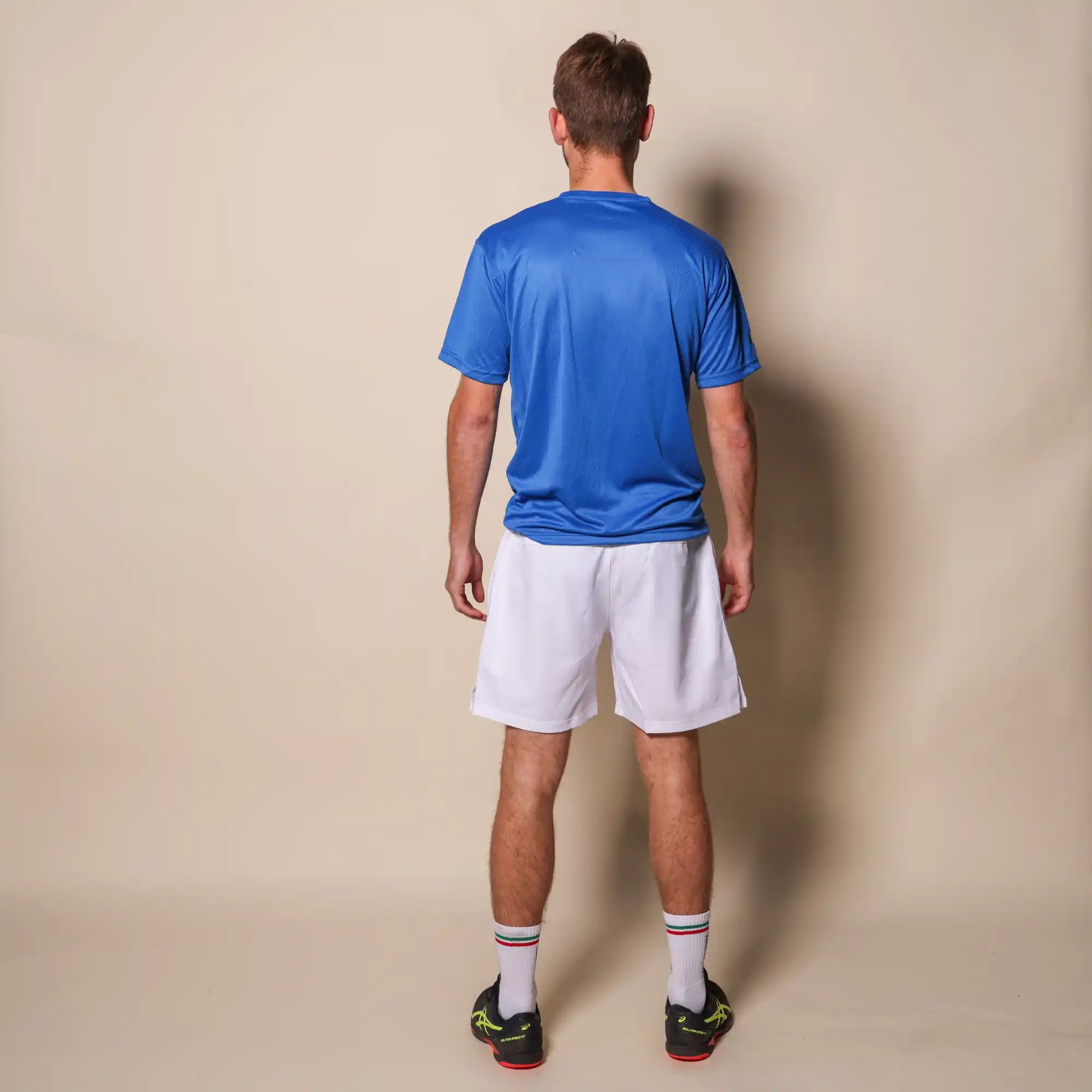 Mr padel padel shirt slim fit azzurro blue