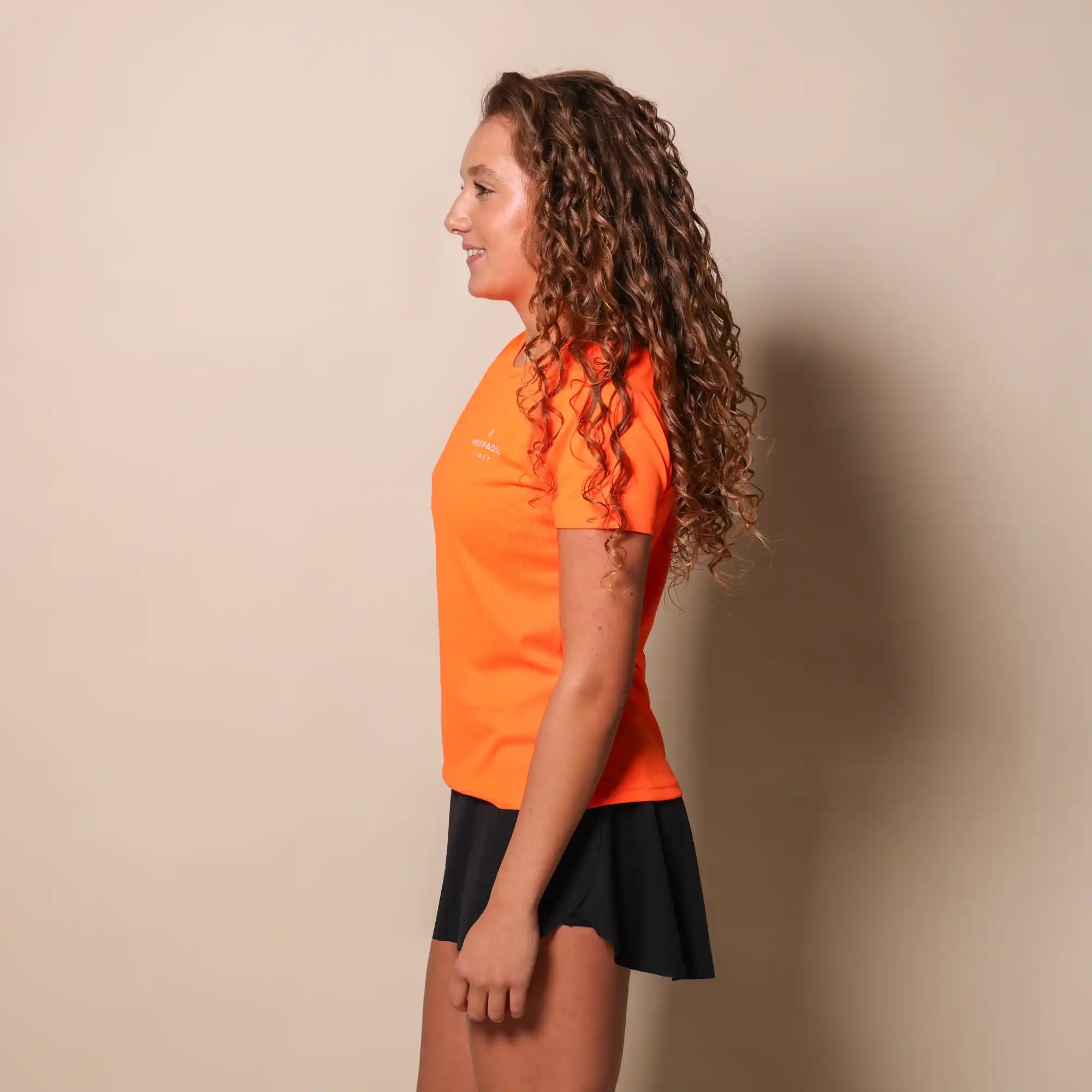 Mrs padel padel shirt neon orange