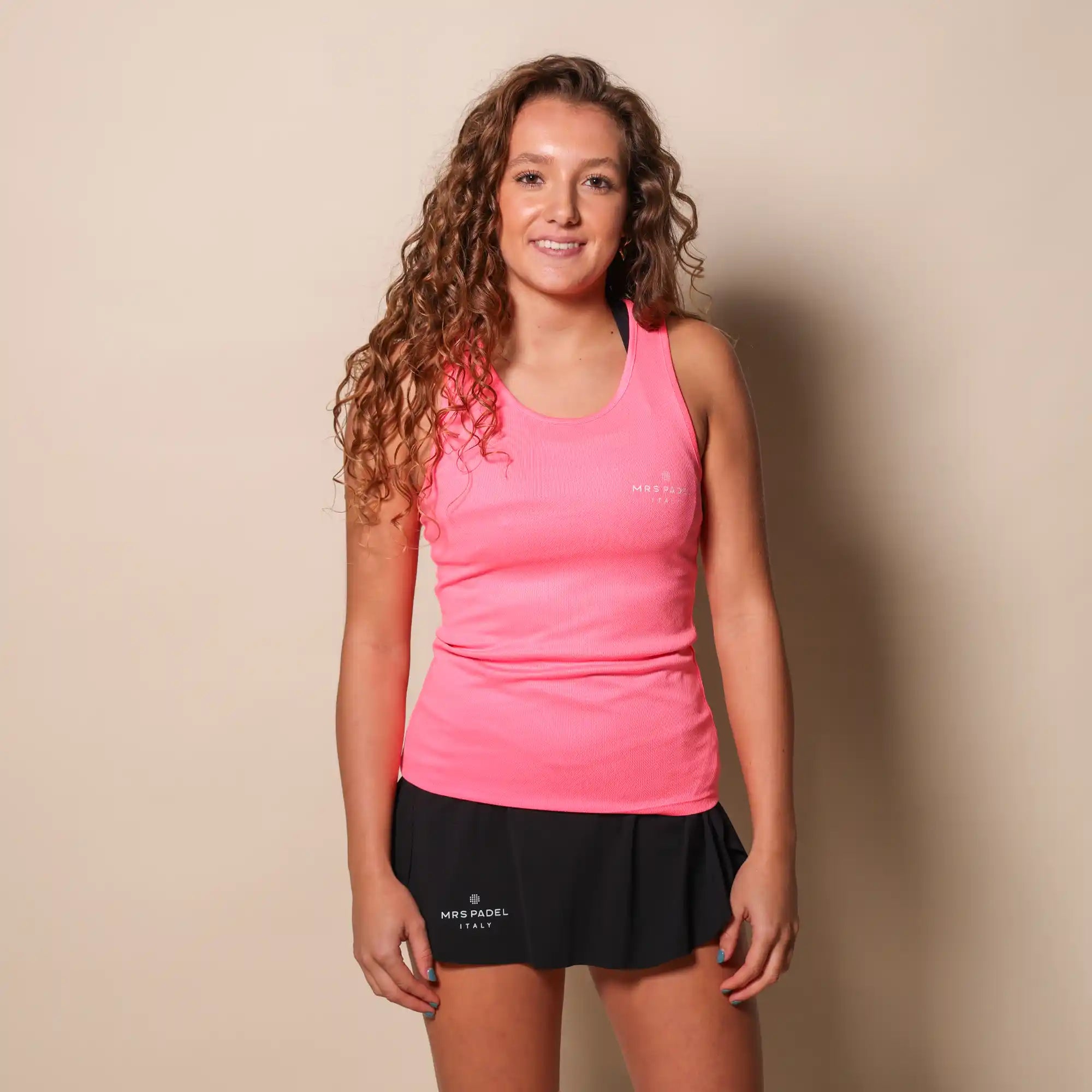 Mrs padel padel singlet neon pink