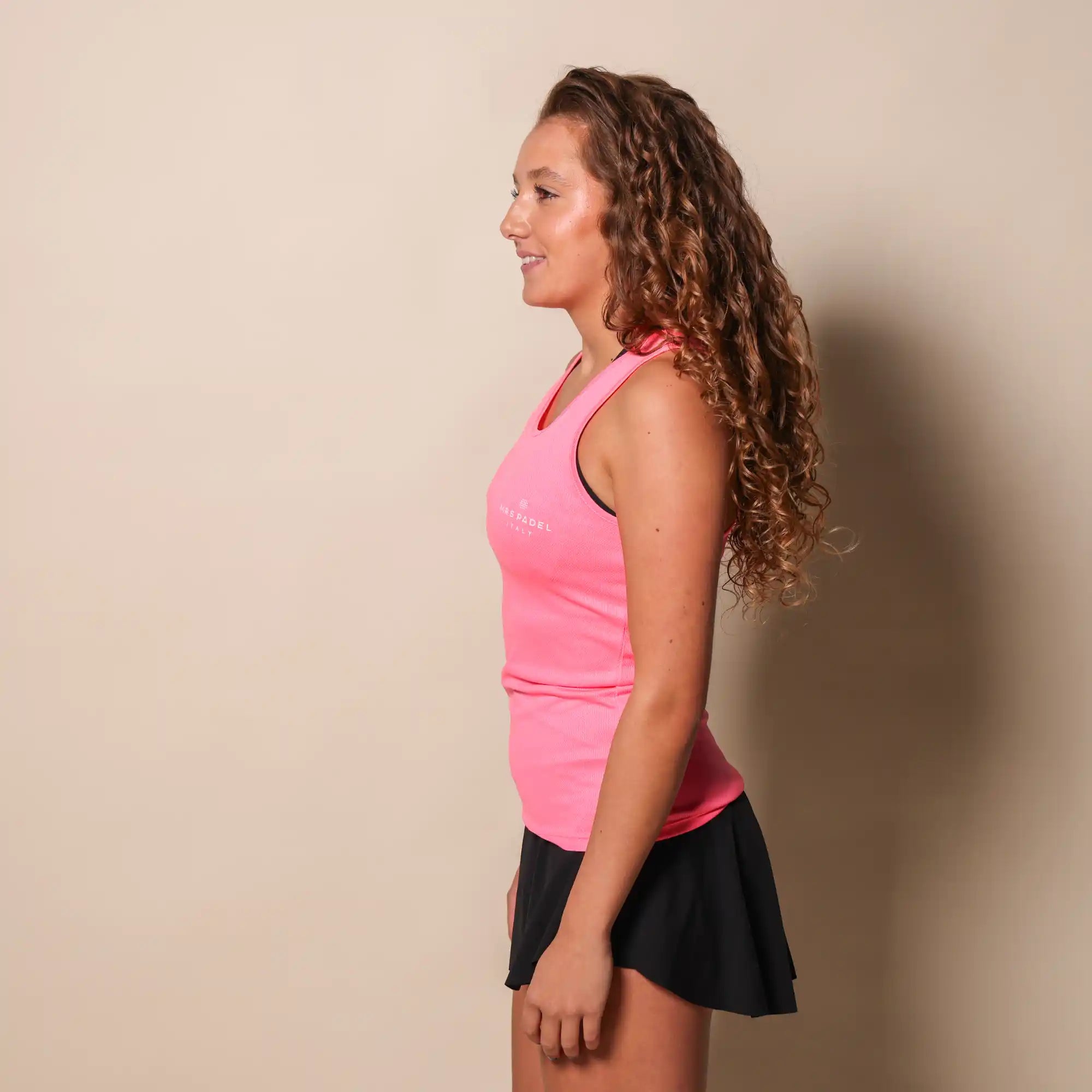 Mrs padel padel singlet neon pink