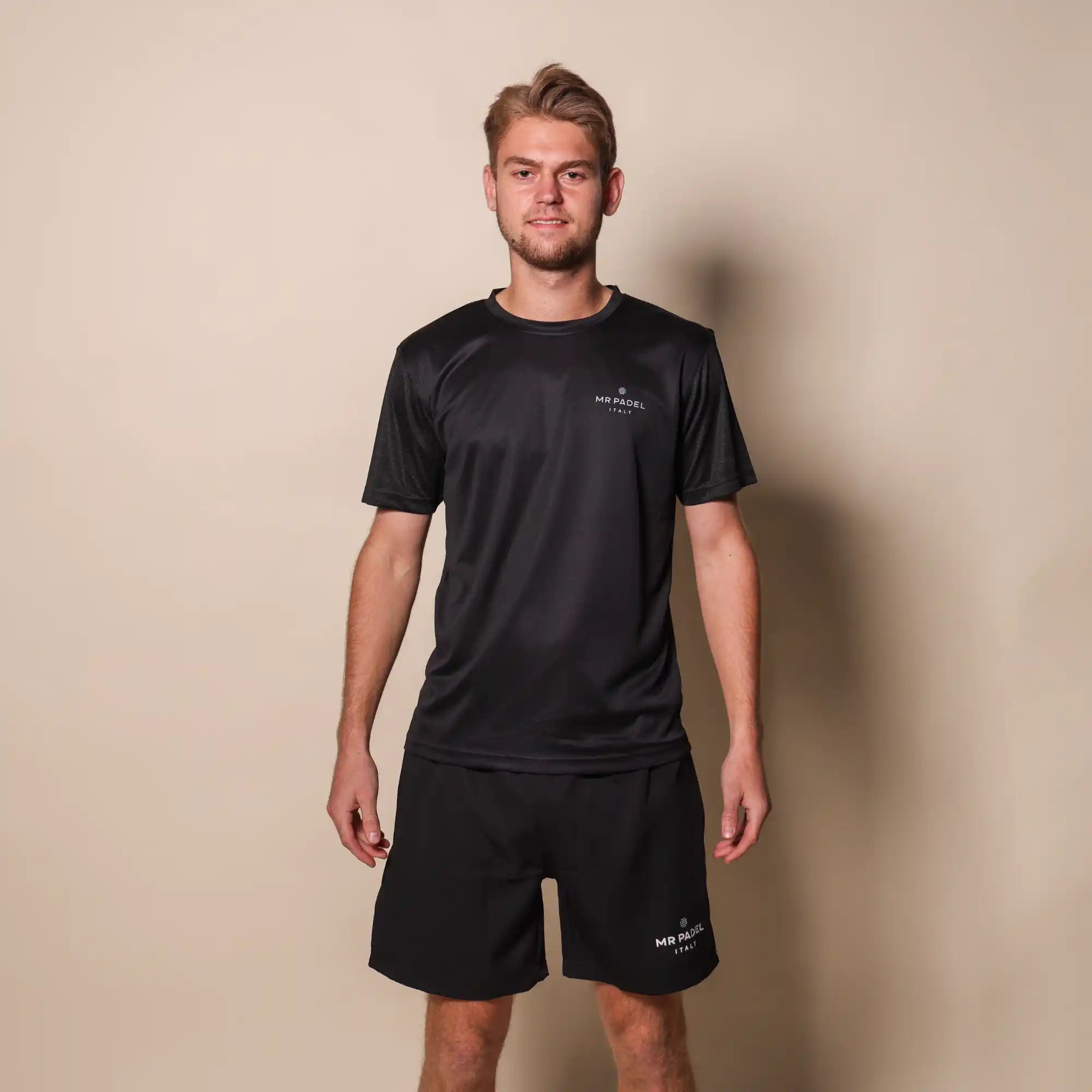 Mr padel padelshirt regular fit black