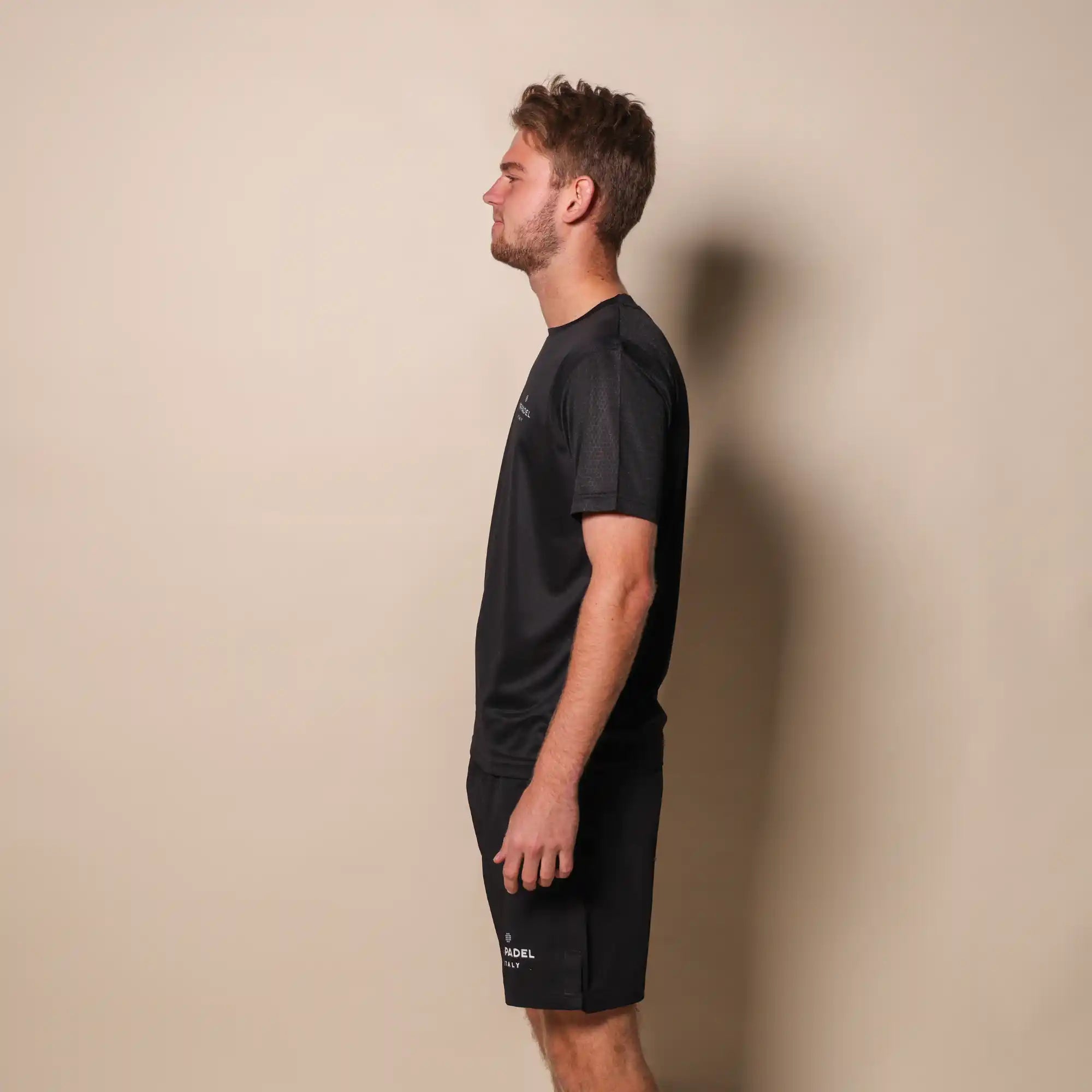 Mr padel padelshirt regular fit black