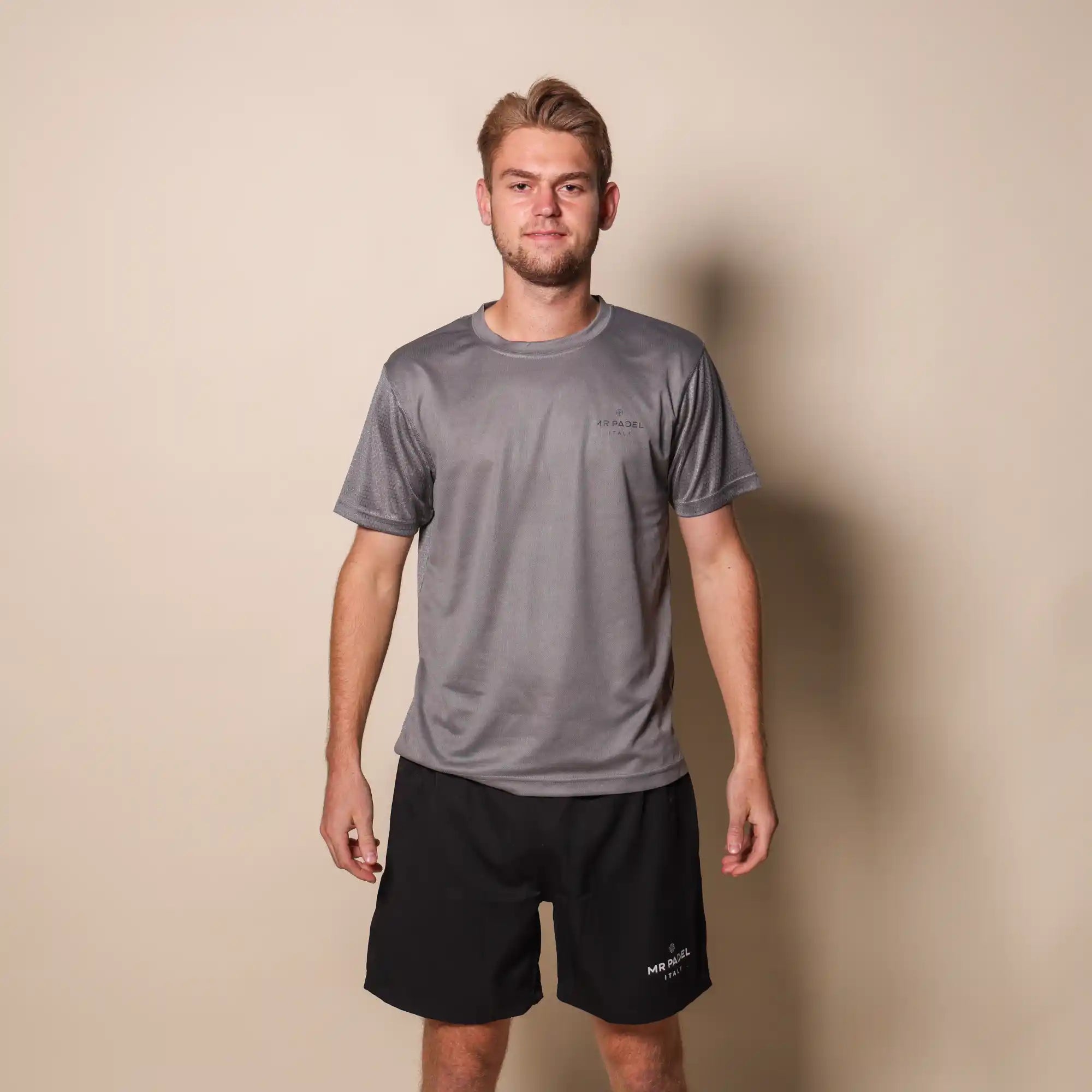 Mr padel padel shirt regular fit grey