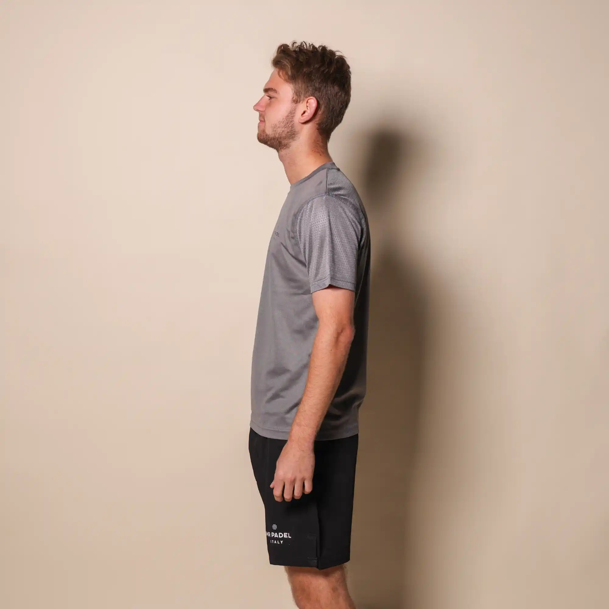 Mr padel padel shirt regular fit grey