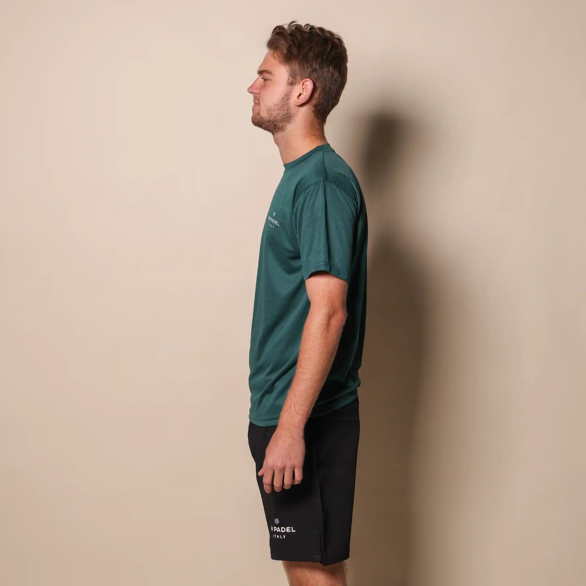 Mr padel padel shirt slim fit dark green