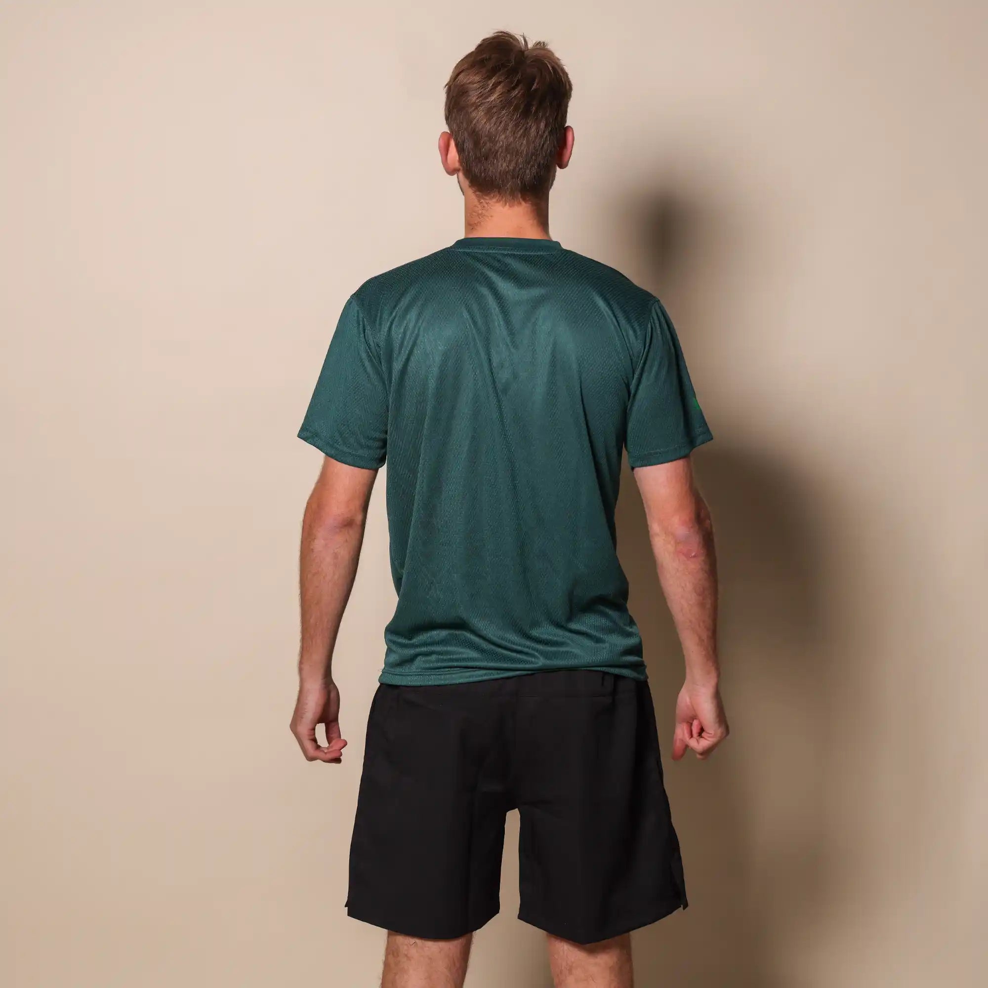 Mr padel padel shirt slim fit dark green