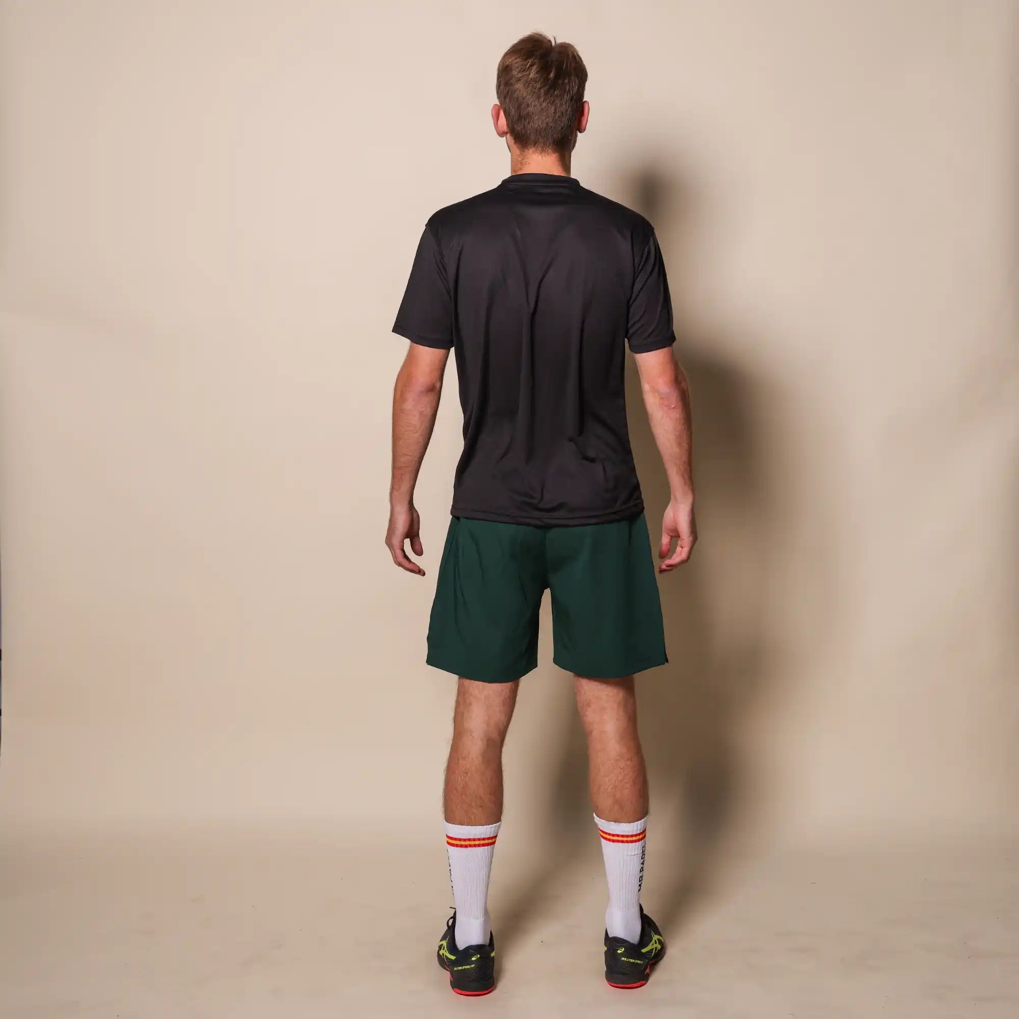 Mr padel padel shirt slim fit black