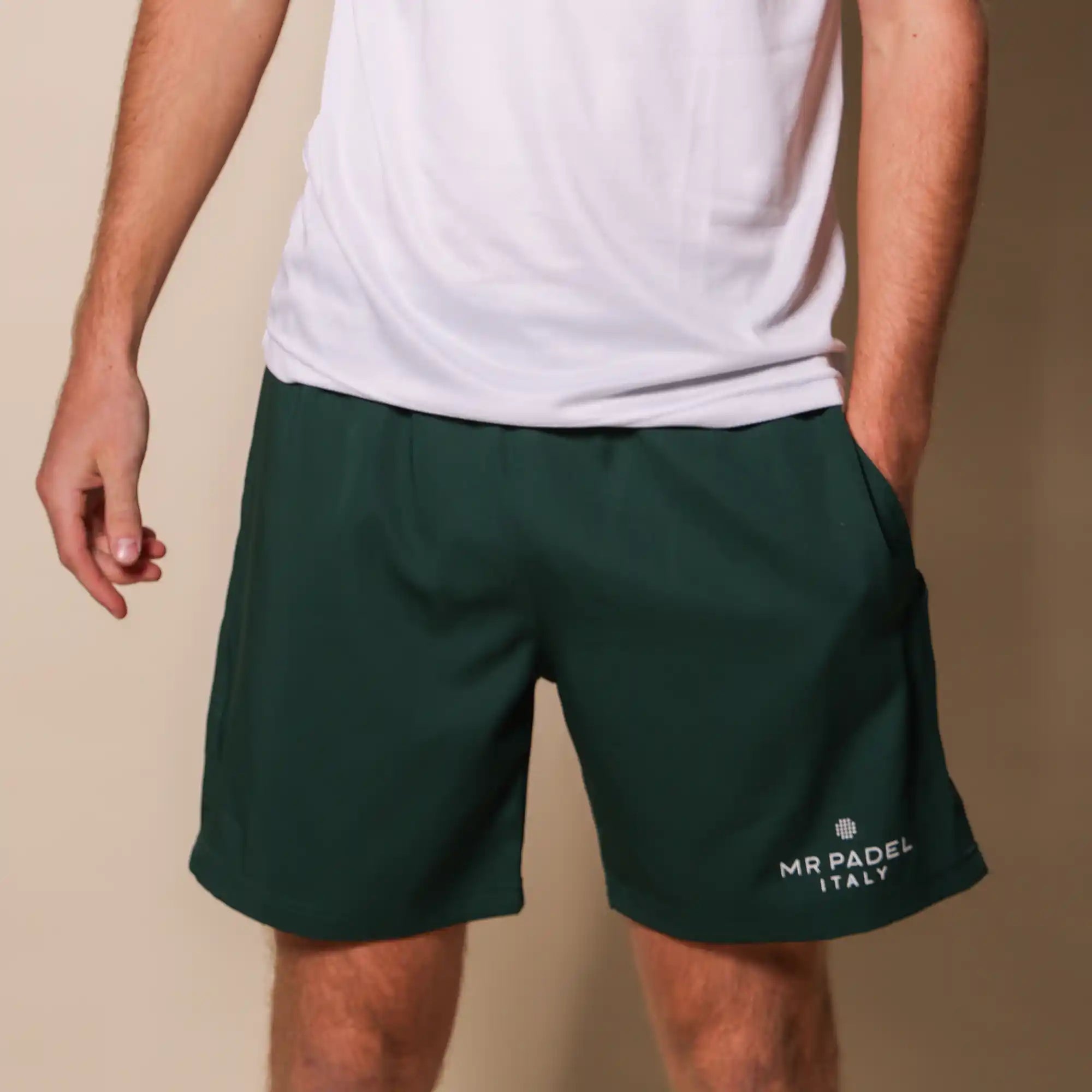 Mr padel competition padel short dark green