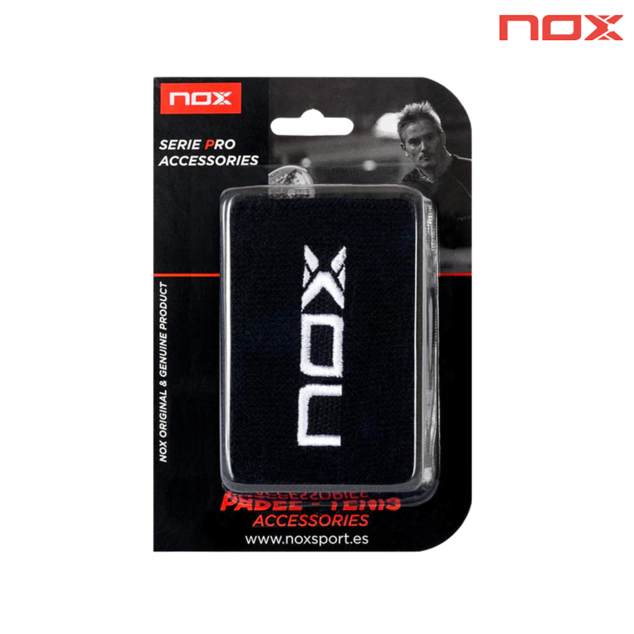 Nox Sweatbands Black 2pcs