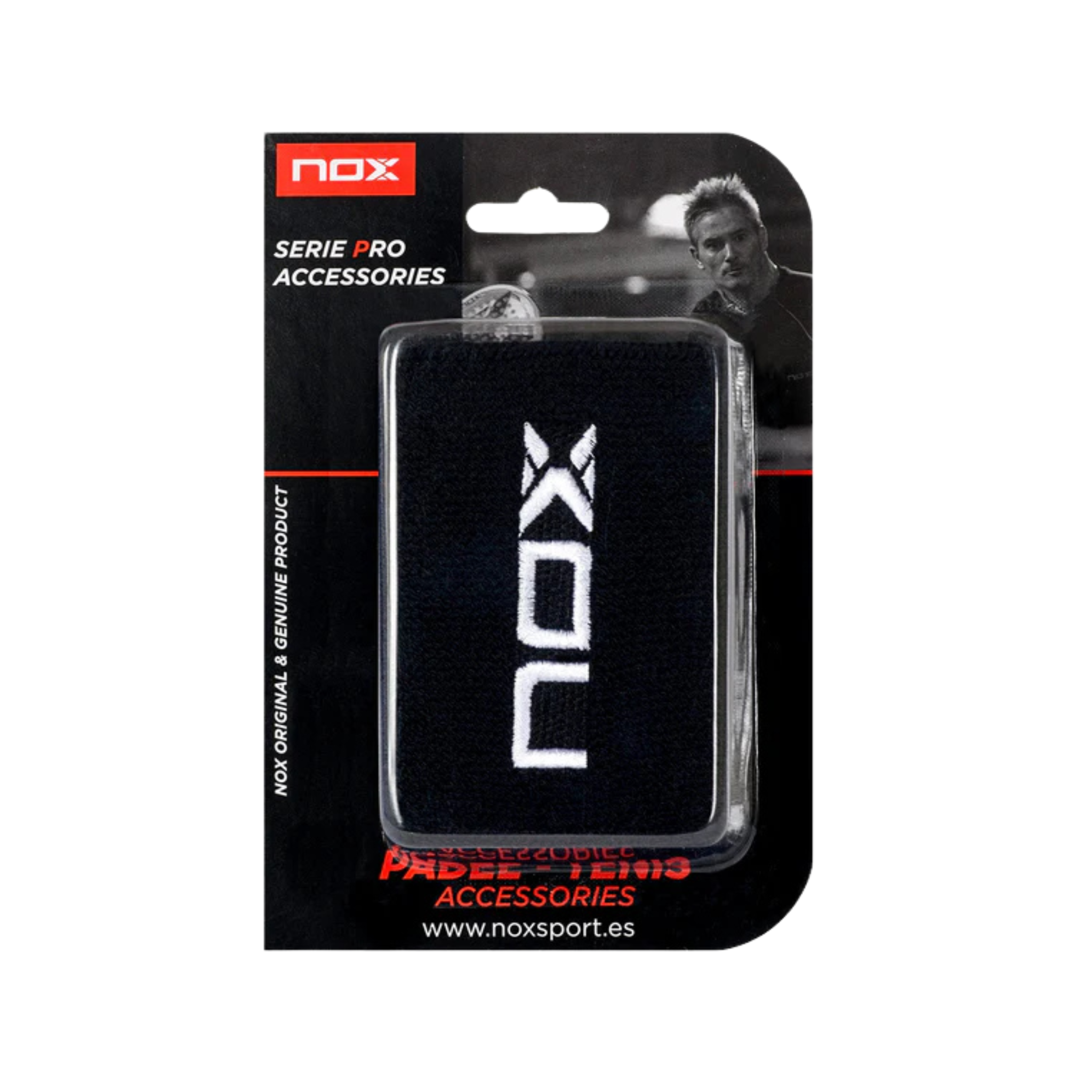 Nox Sweatbands Black 2pcs
