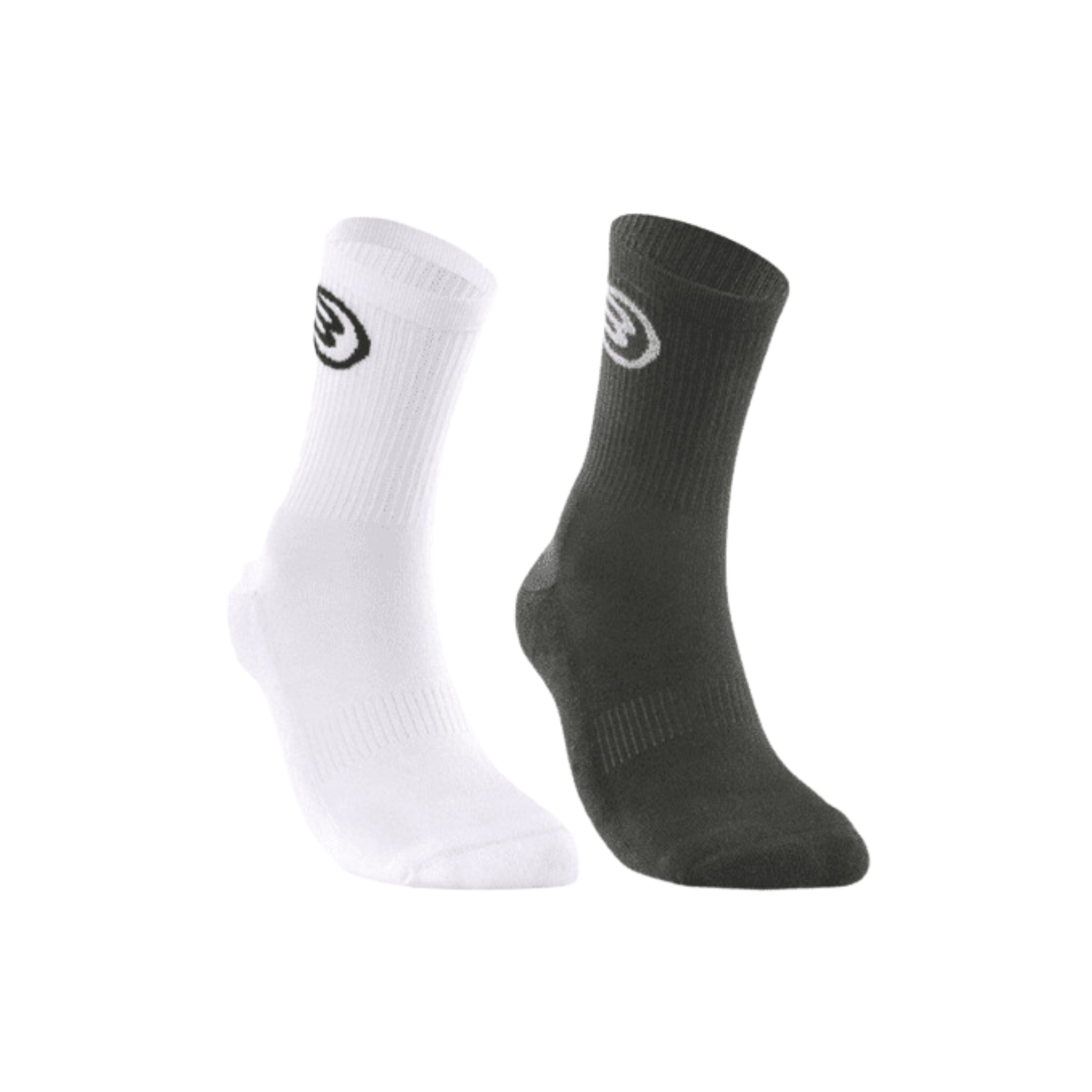 Bullpadel Socks 2Pcs Black and White | Padel Socks
